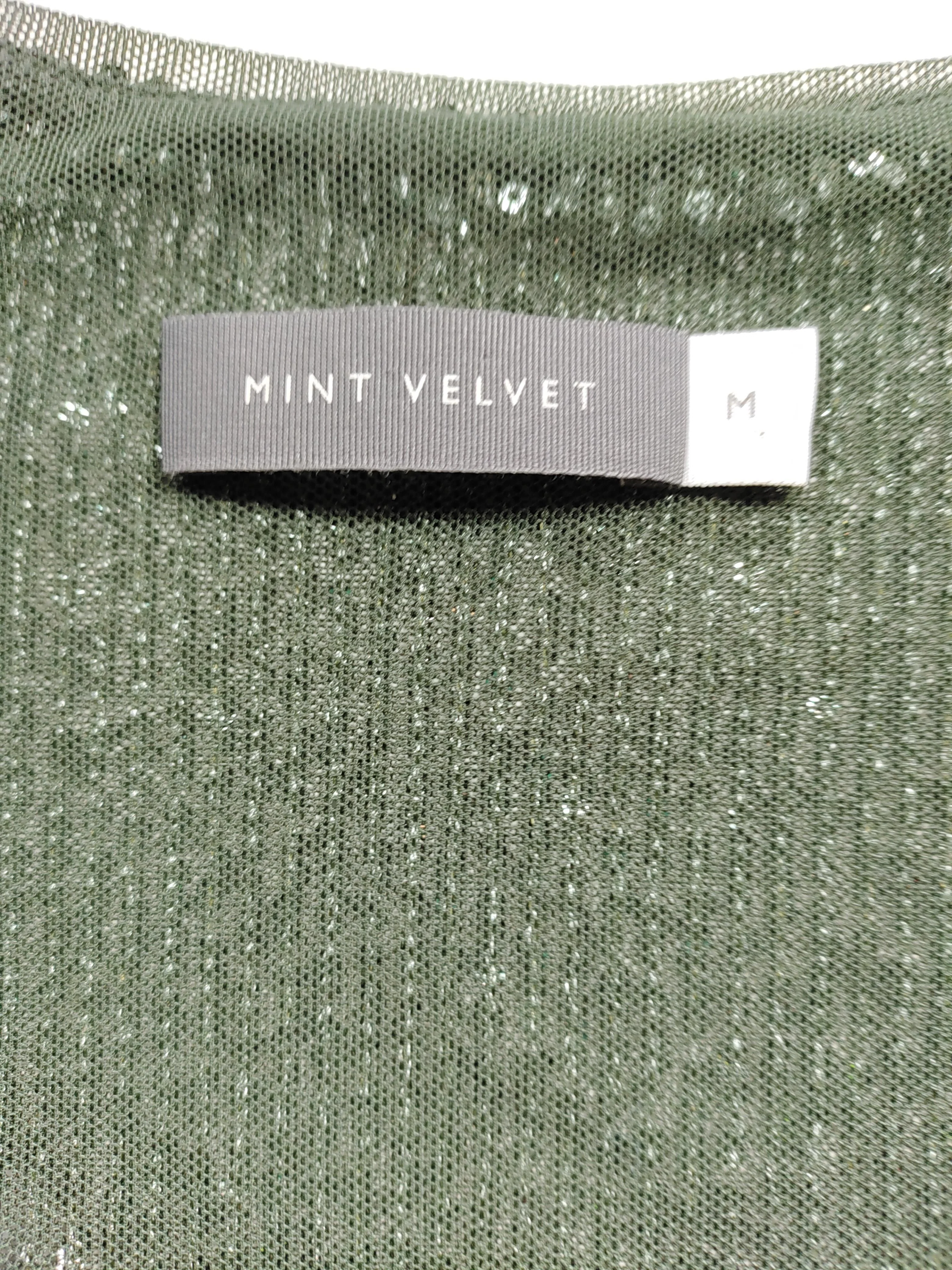 Mint Velvet Women's Top M Green Polyester with Elastane Basic - Image 5