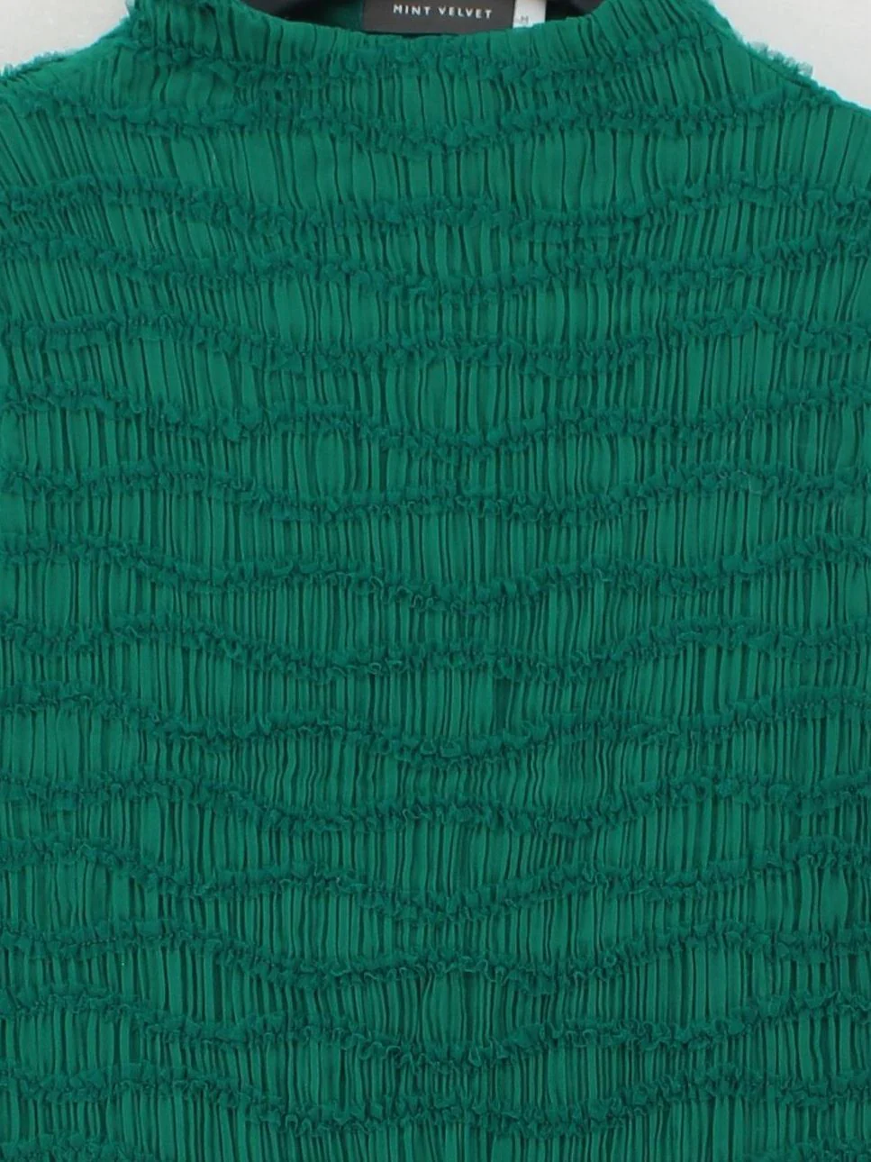 Mint Velvet Women's Top M Green Polyester with Elastane Basic - Image 3