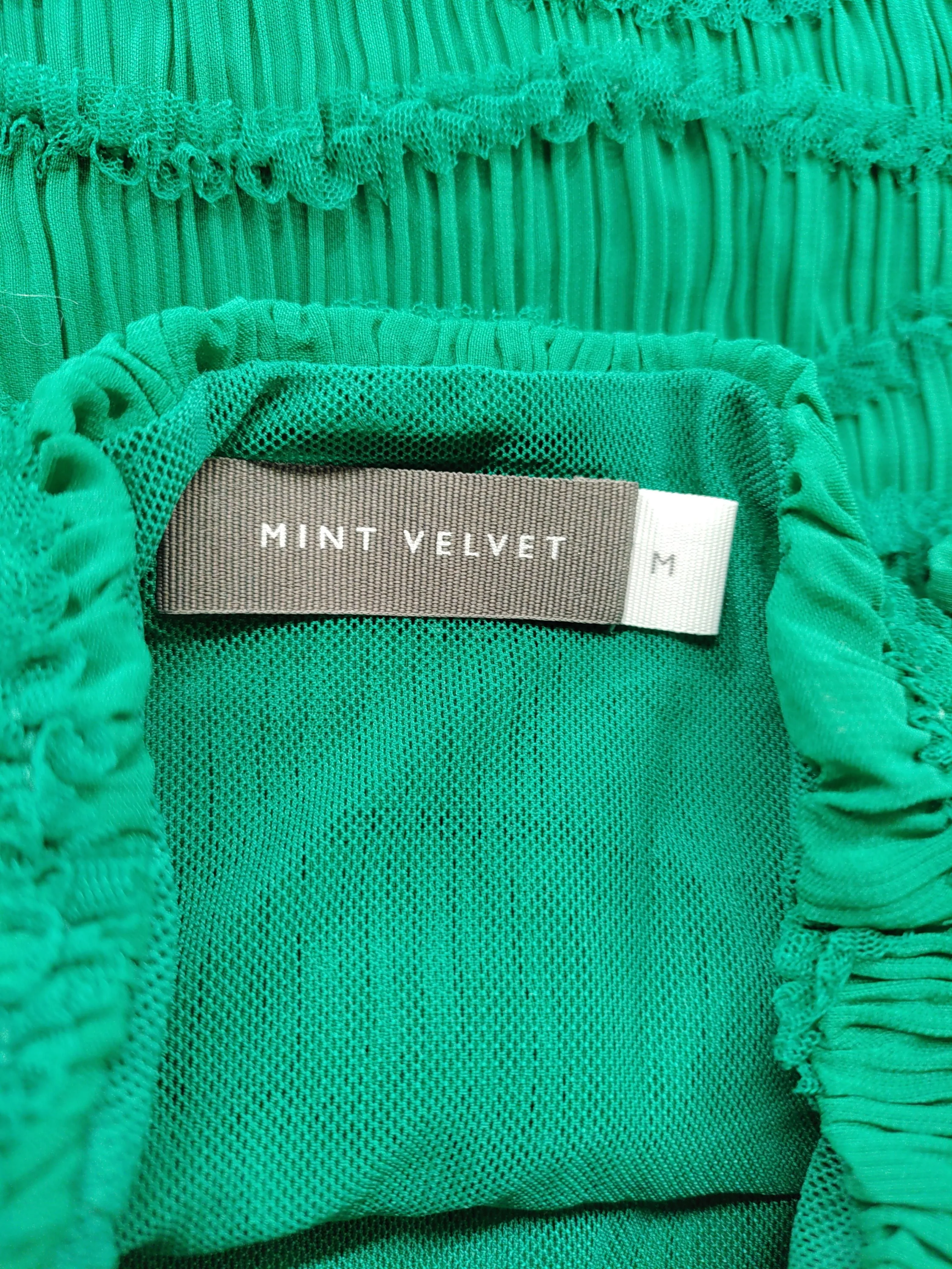 Mint Velvet Women's Top M Green Polyester with Elastane Basic - Image 5