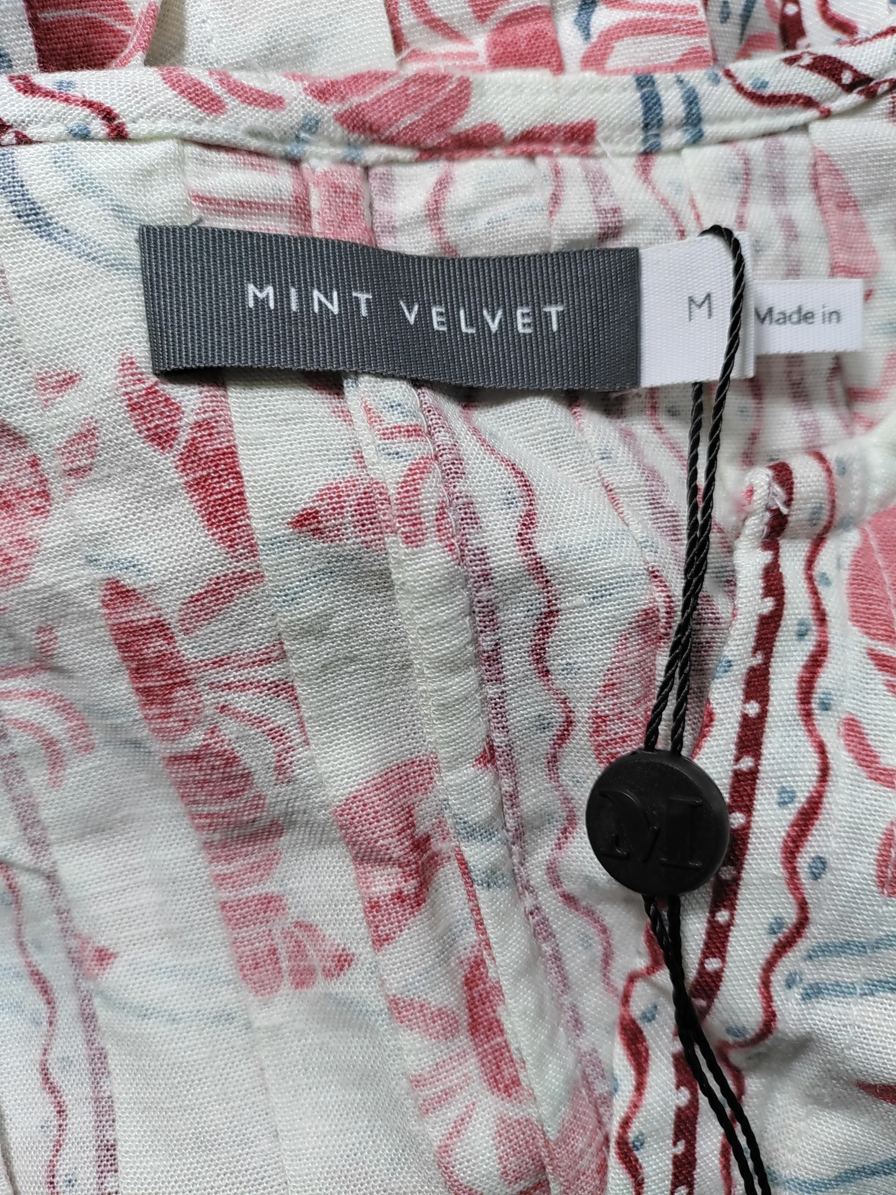 Mint Velvet Women's Top M White Viscose with Cotton, Linen Basic New with tags - Image 5