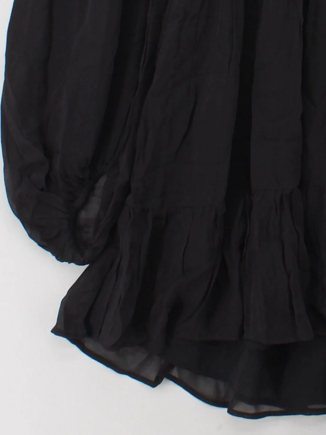 Mint Velvet Women's Top S Black Viscose with Polyester Long Sleeve V-Neck Tunic - Image 4