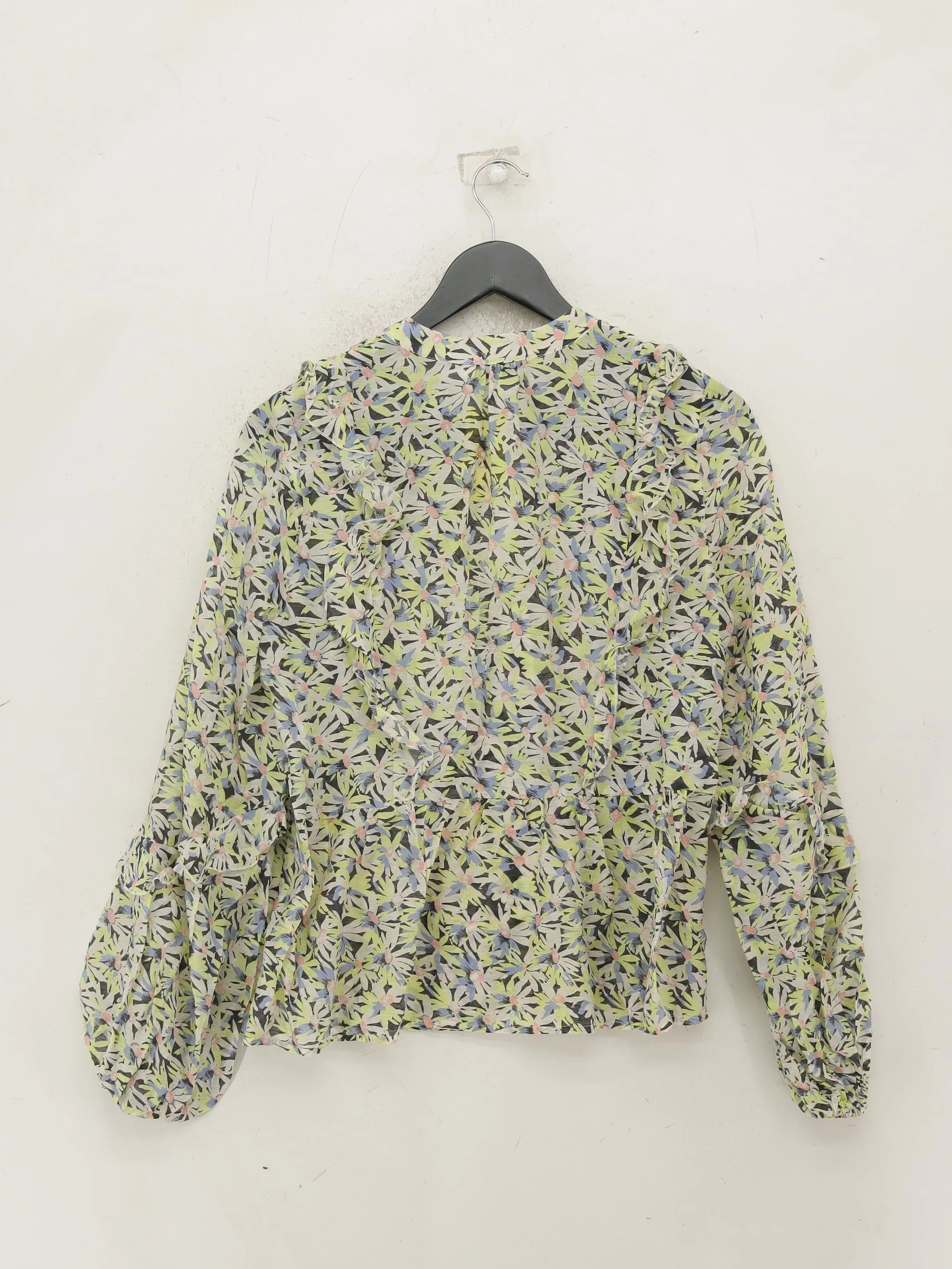 Mint Velvet Women's Top S Multi Floral 100% Other Long Sleeve Crew Neck Basic - Image 2