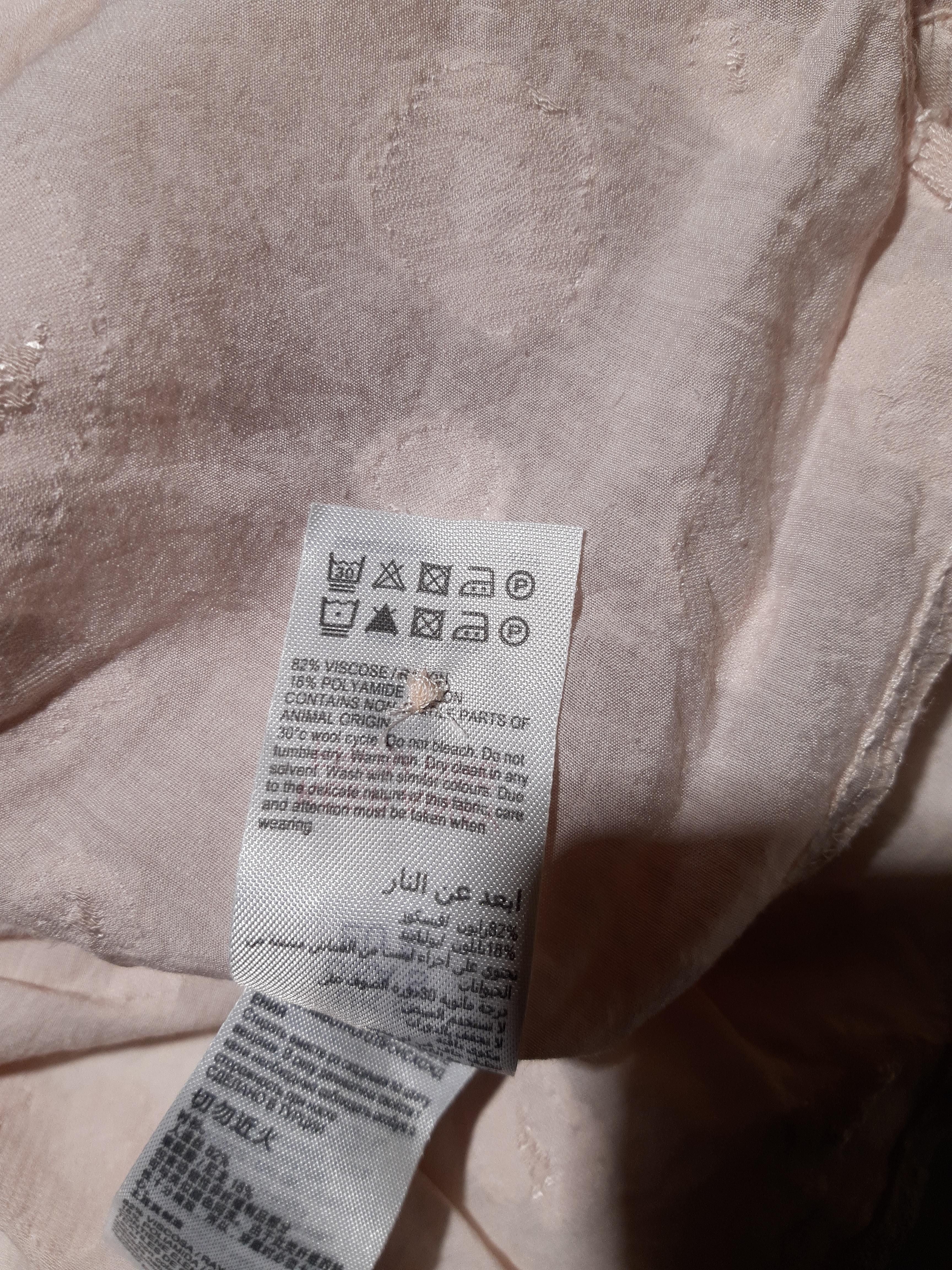 Mint Velvet Women's Top S Pink Viscose with Polyamide Long Sleeve V-Neck Basic - Image 6