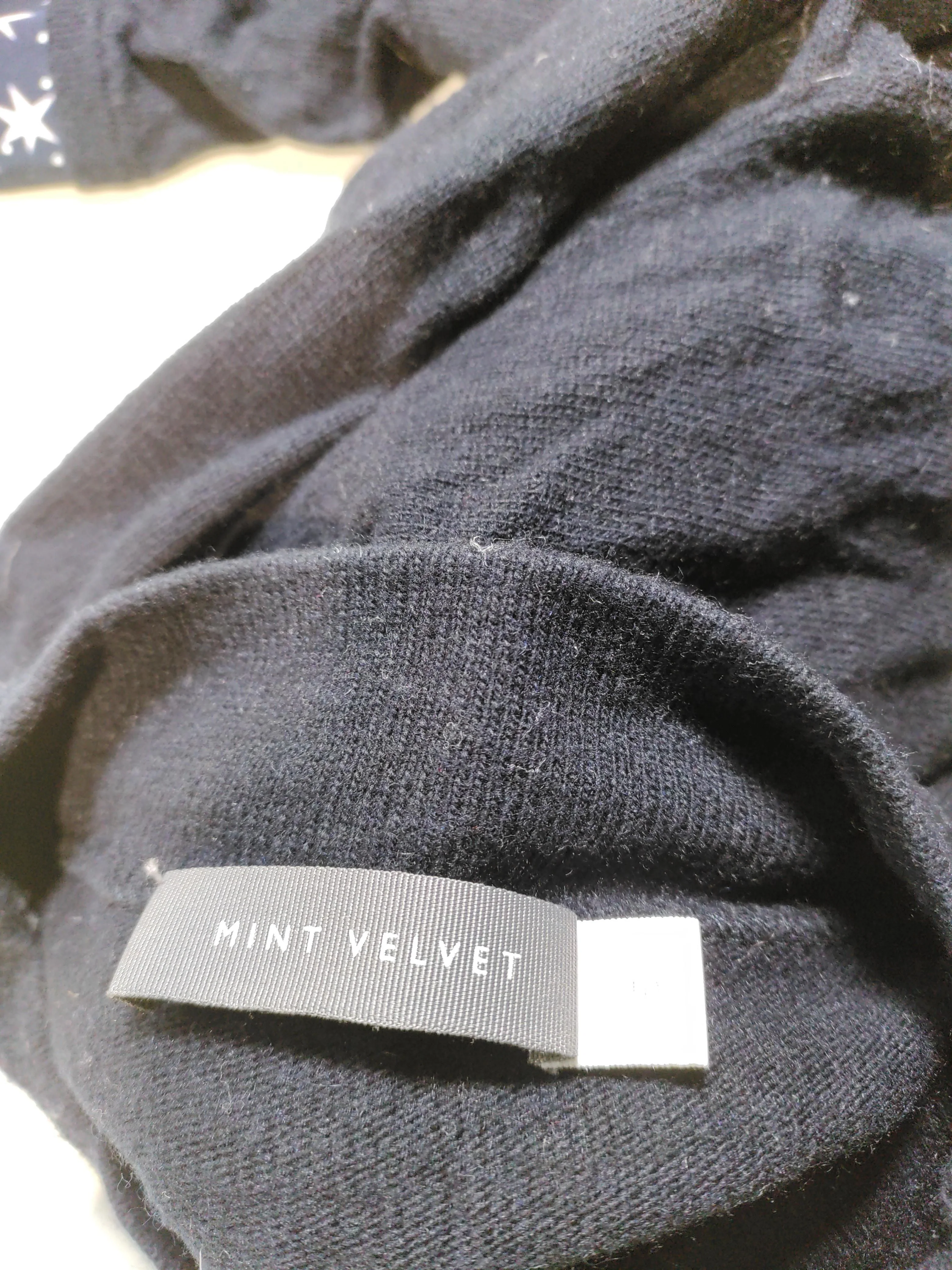 Mint Velvet Women's Top UK 10 Black Cotton with Viscose Basic - Image 6