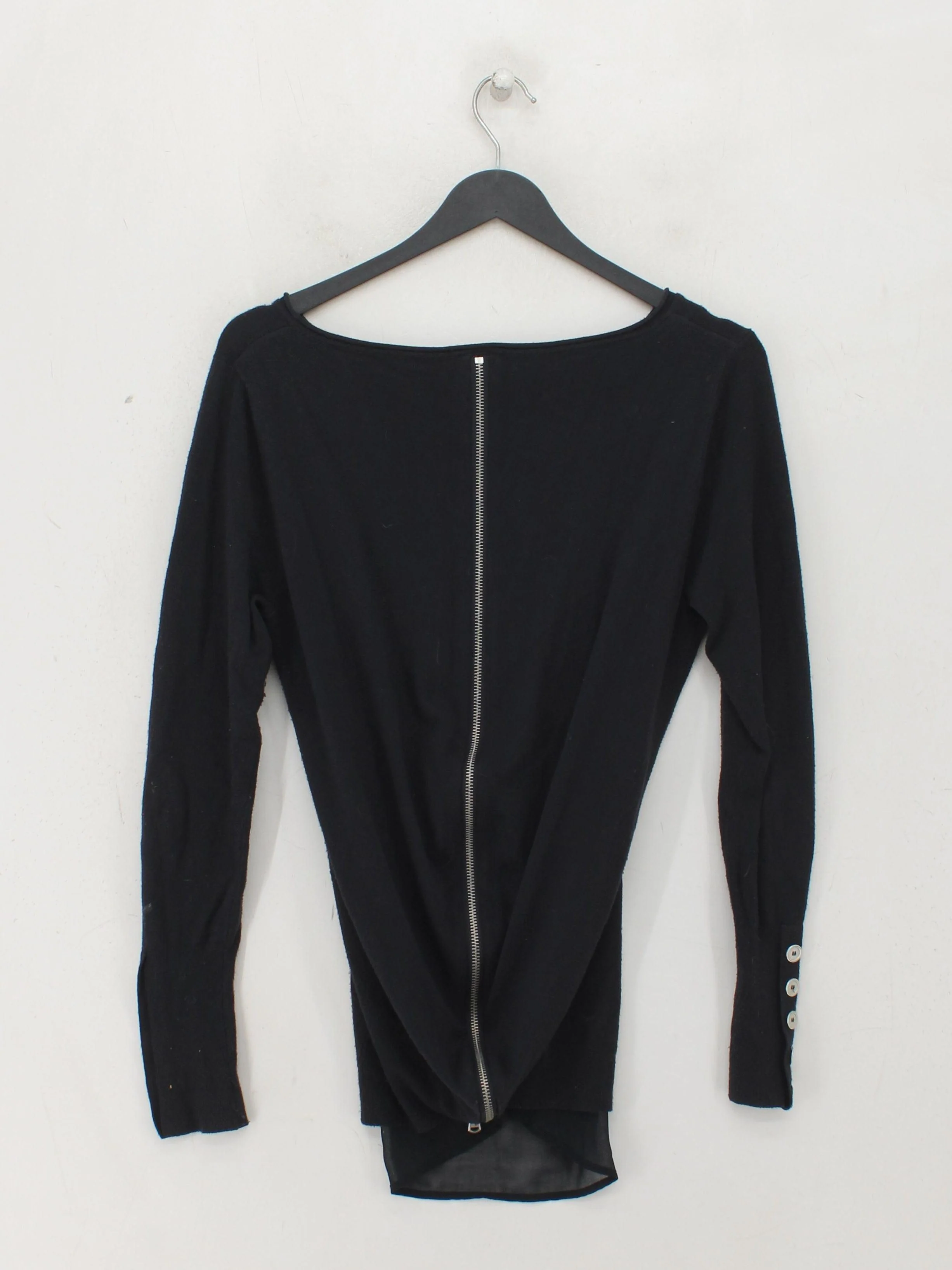 Mint Velvet Women's Top UK 10 Black Viscose with Polyester Basic - Image 2