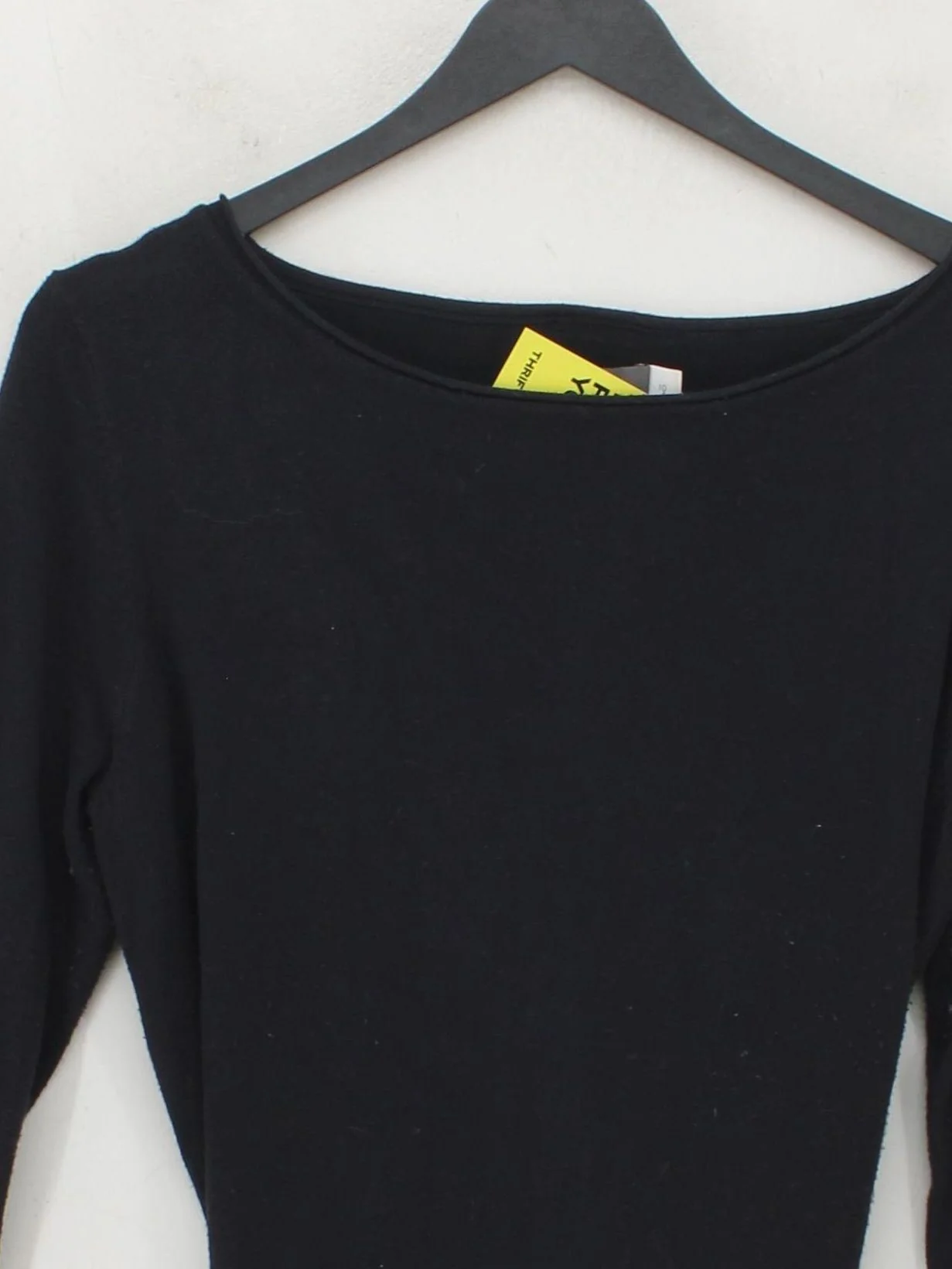Mint Velvet Women's Top UK 10 Black Viscose with Polyester Basic - Image 3