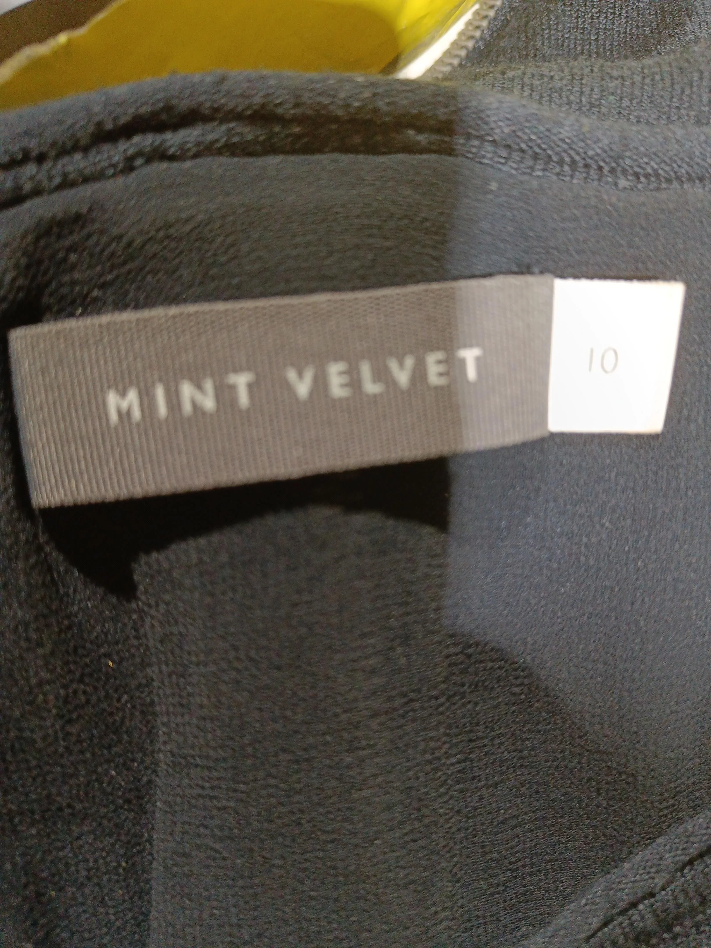 Mint Velvet Women's Top UK 10 Black Viscose with Polyester Basic - Image 6