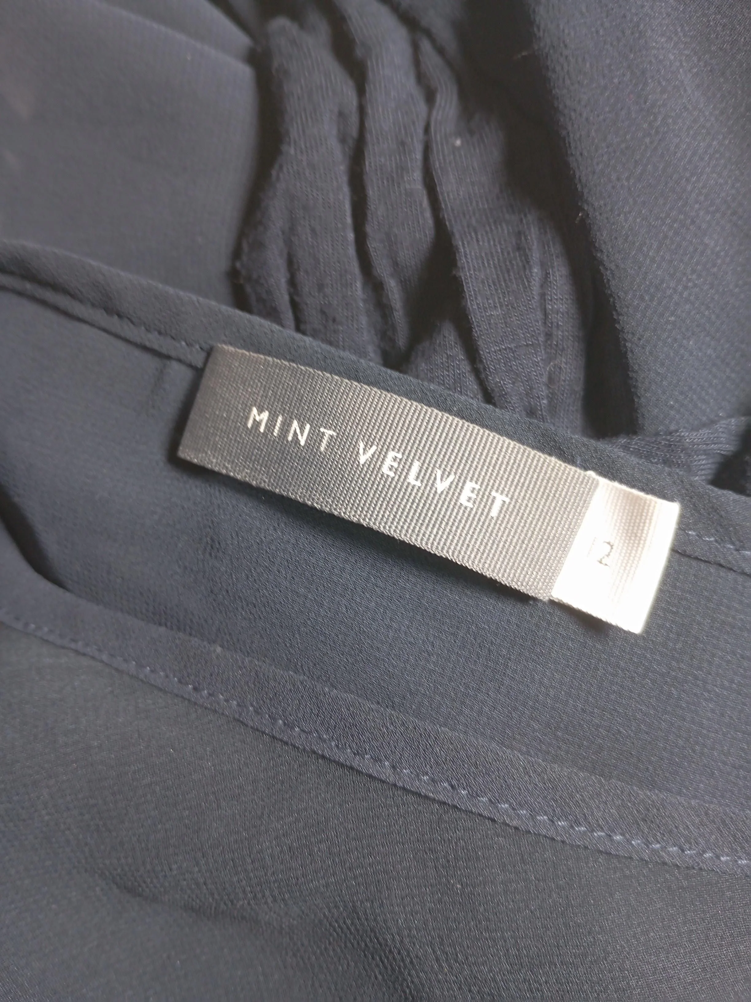 Mint Velvet Women's Top UK 12 Black Polyester with Viscose, Elastane Basic - Image 5