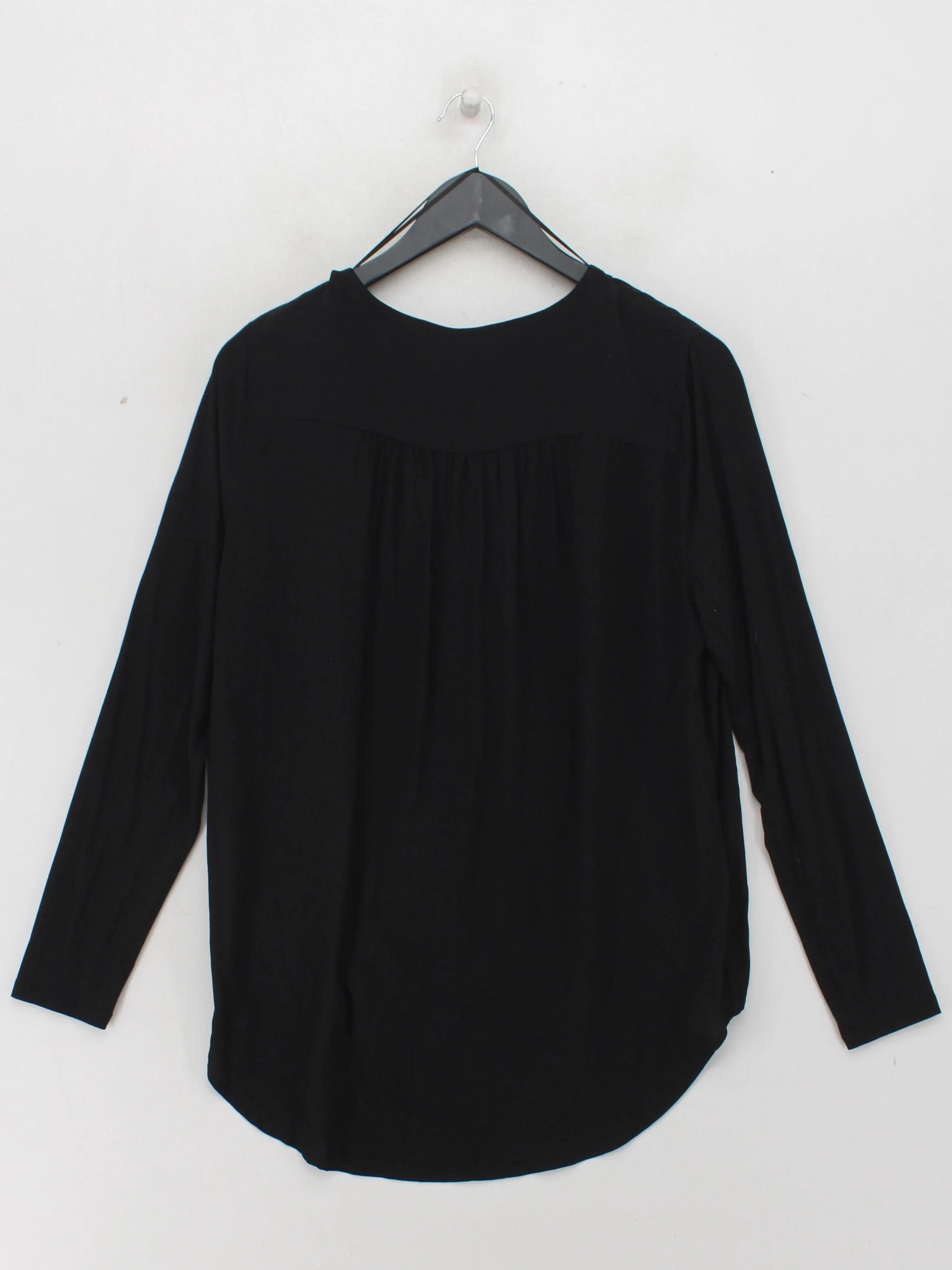 Mint Velvet Women's Top UK 12 Black Viscose with Elastane Basic - Image 2