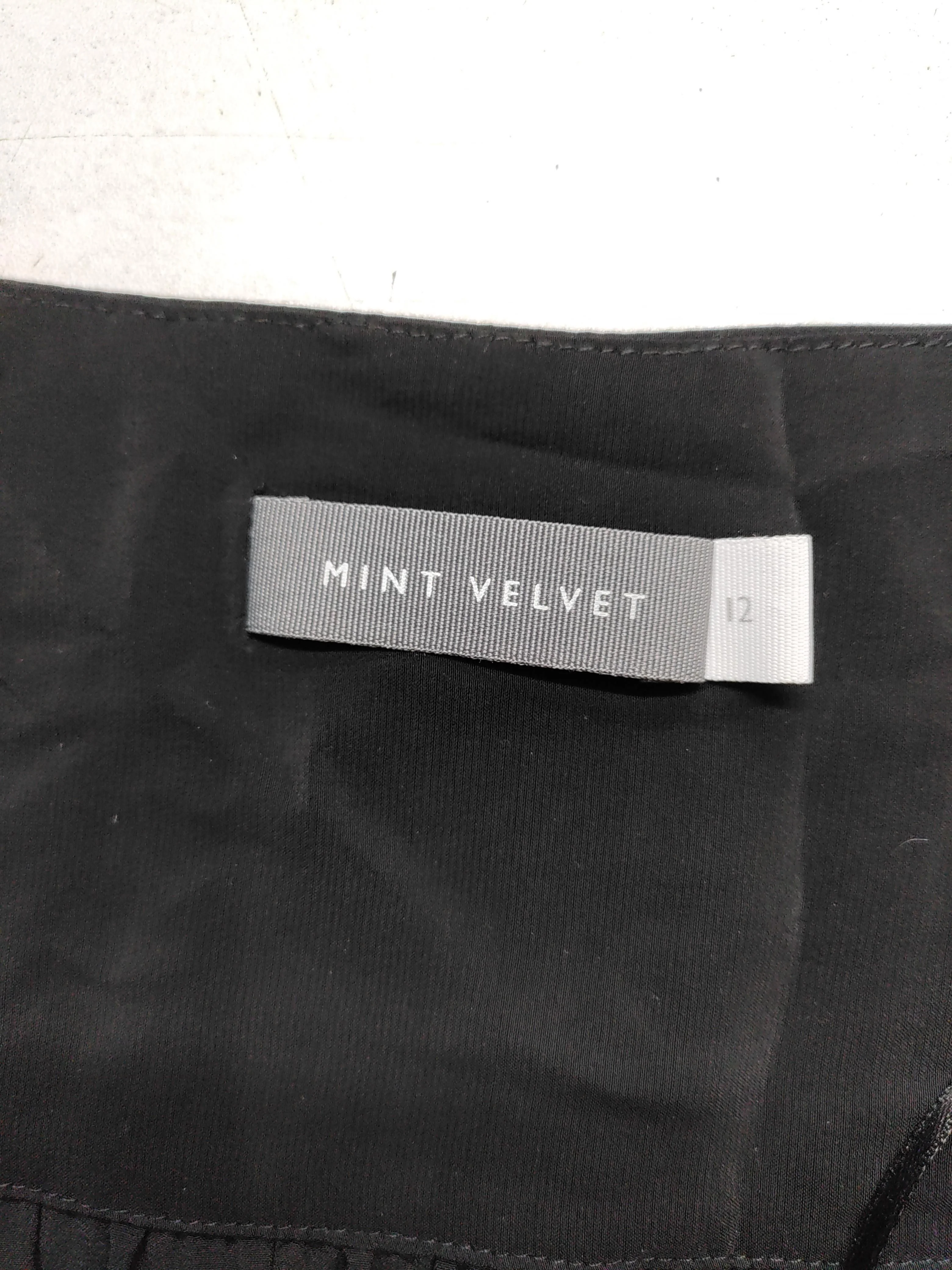 Mint Velvet Women's Top UK 12 Black Viscose with Elastane Basic - Image 5
