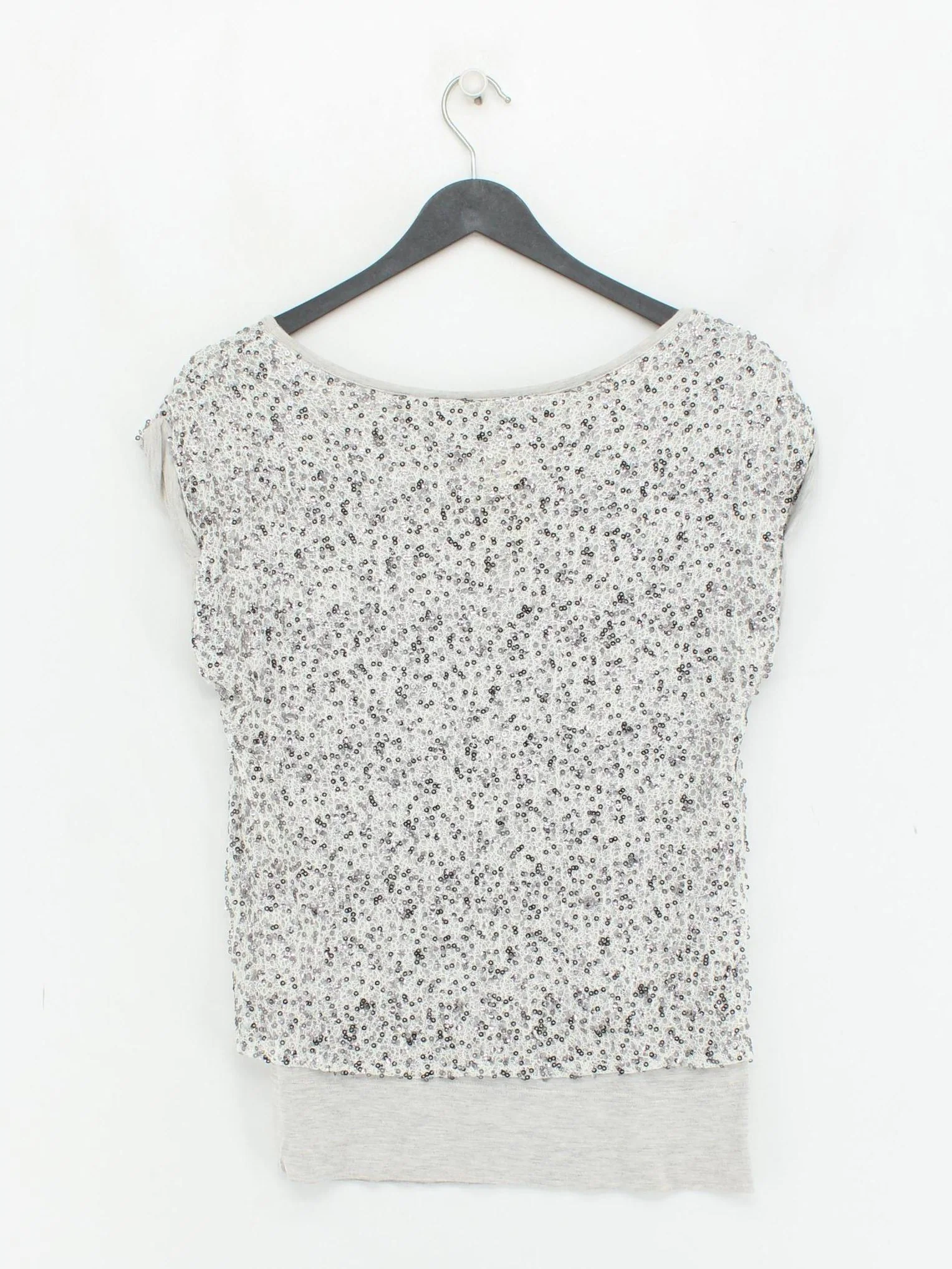 Mint Velvet Women's Top UK 12 Grey Polyester with Viscose Basic - Image 2