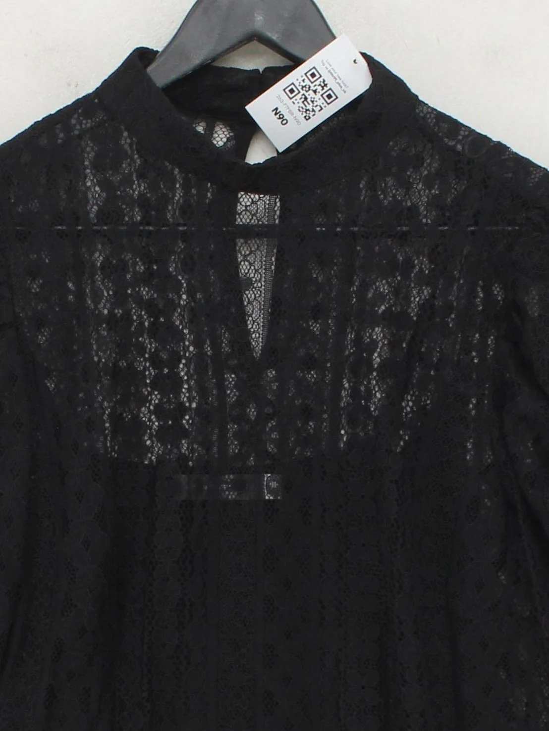 Mint Velvet Women's Top UK 14 Black Viscose with Elastane Basic - Image 3
