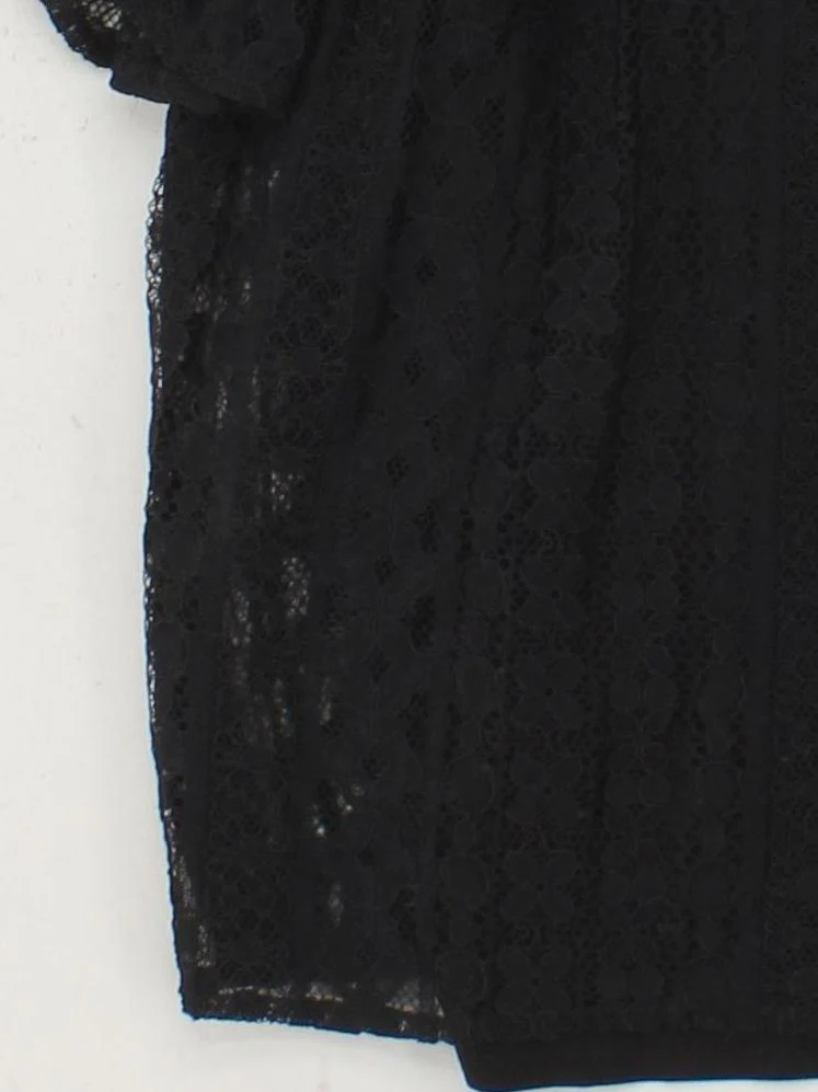 Mint Velvet Women's Top UK 14 Black Viscose with Elastane Basic - Image 4