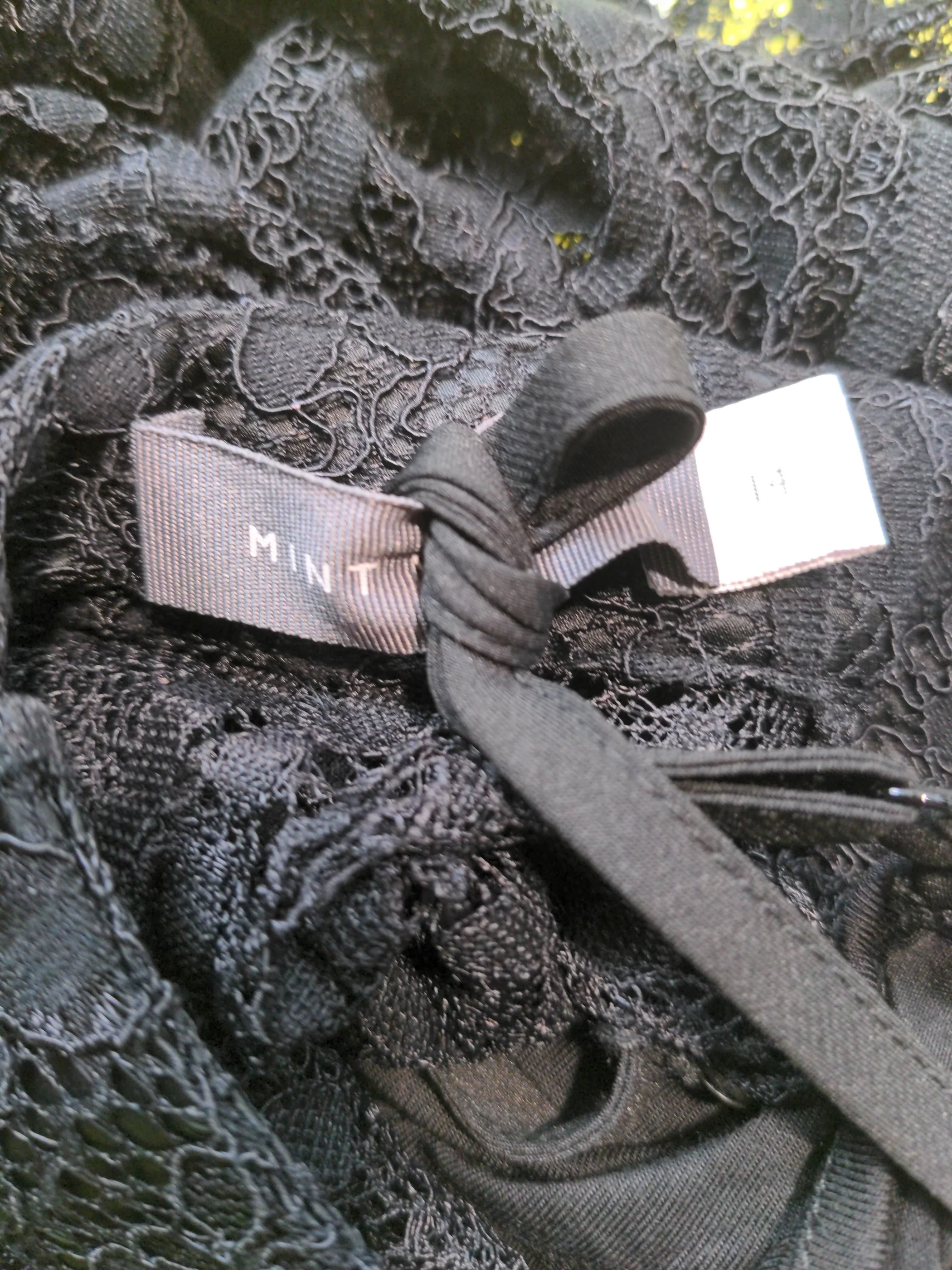 Mint Velvet Women's Top UK 14 Black Viscose with Elastane Basic - Image 5
