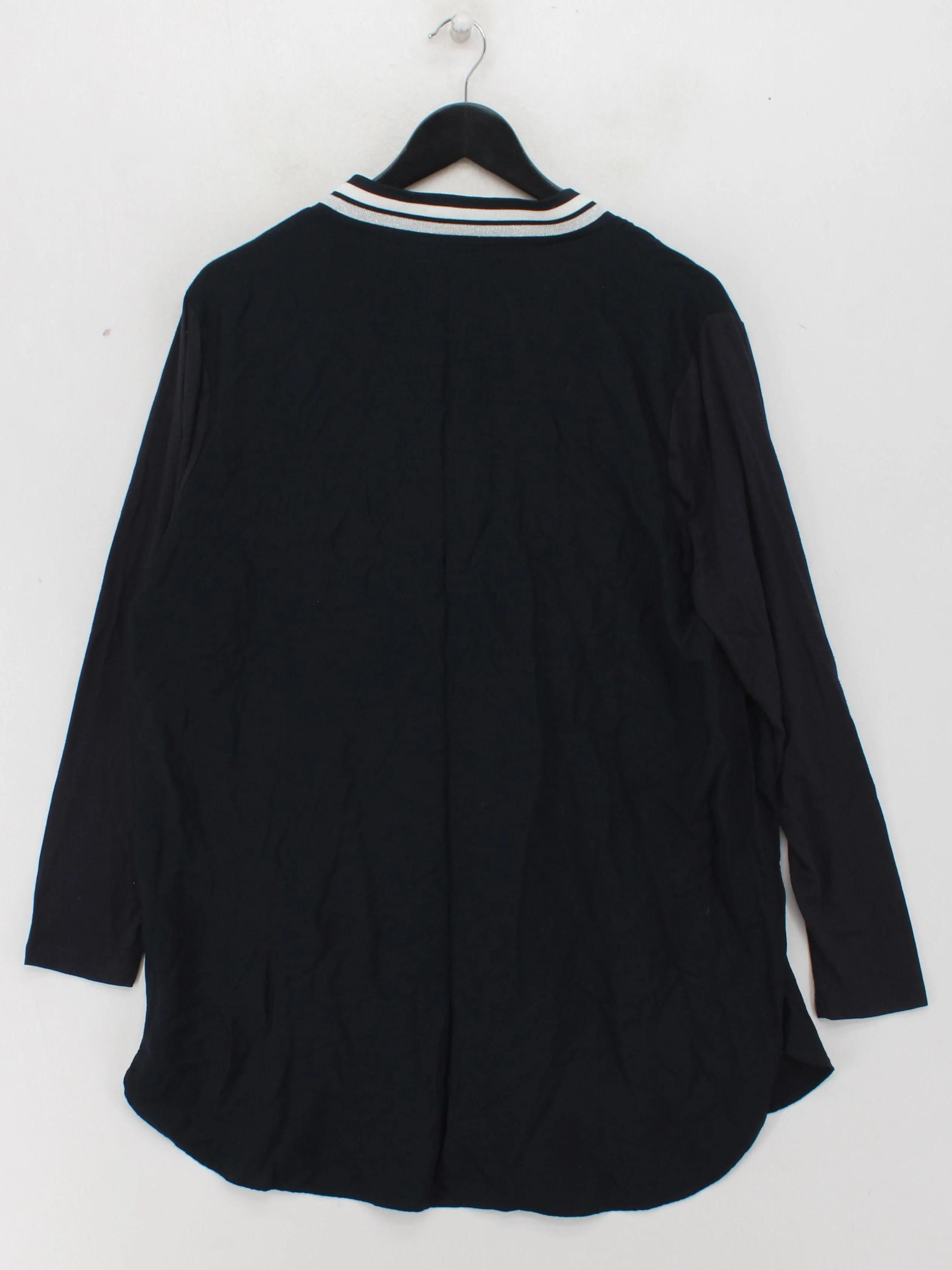 Mint Velvet Women's Top UK 16 Black Viscose - Image 2