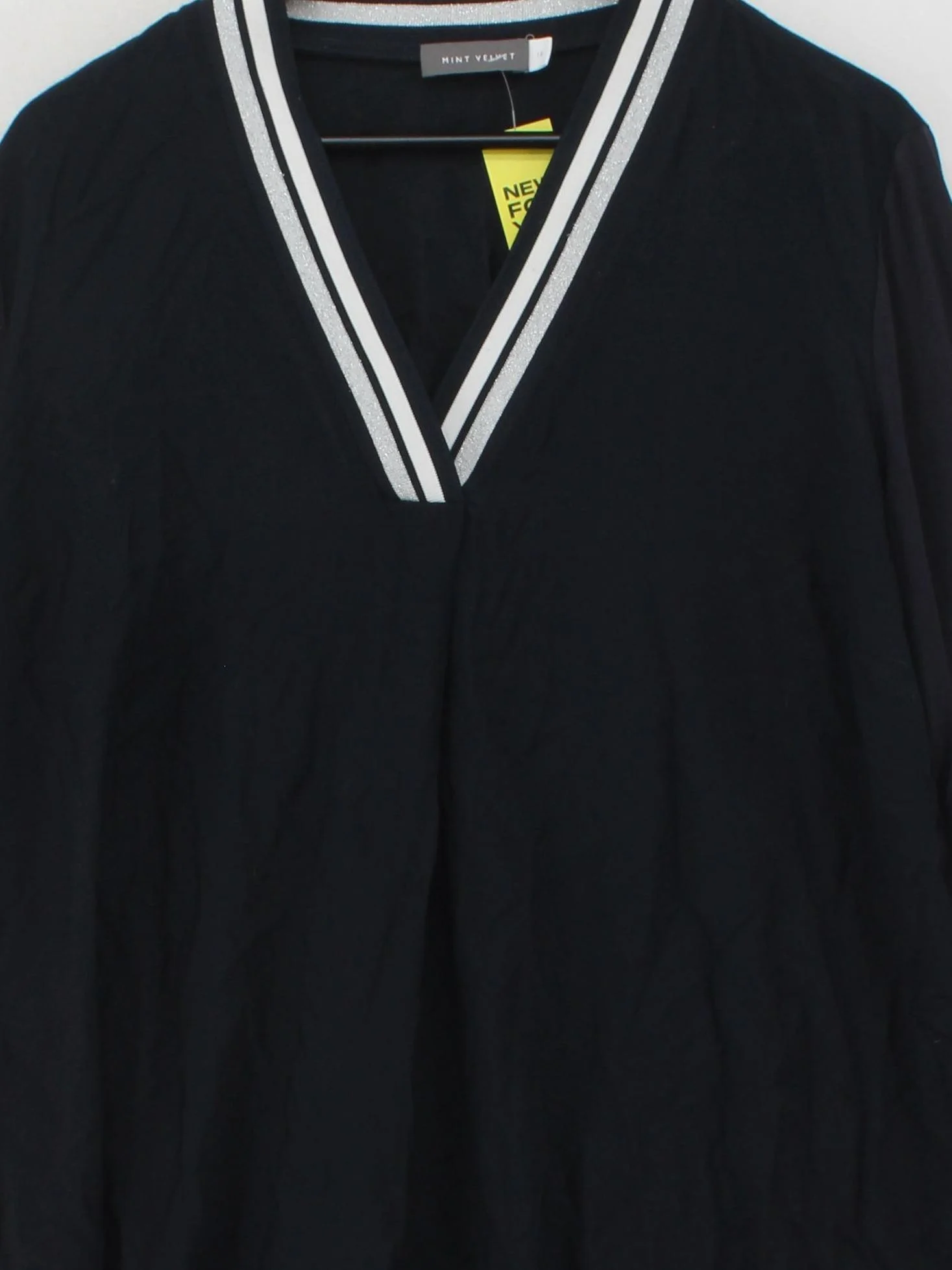 Mint Velvet Women's Top UK 16 Black Viscose - Image 3