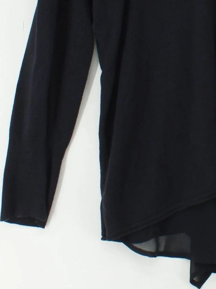 Mint Velvet Women's Top UK 18 Black Viscose with Elastane, Polyester Basic - Image 4