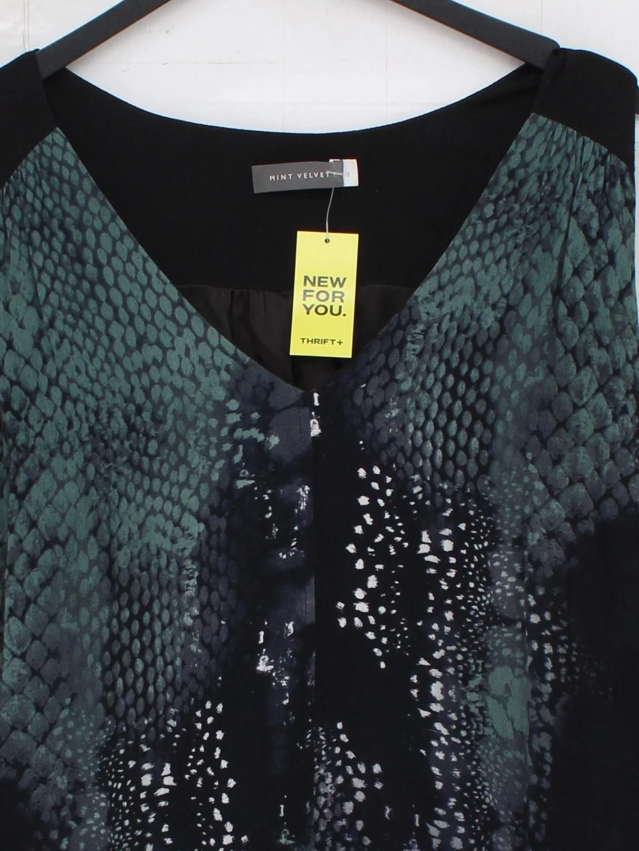 Mint Velvet Women's Top UK 18 Black Viscose with Polyester, Elastane Tunic - Image 3