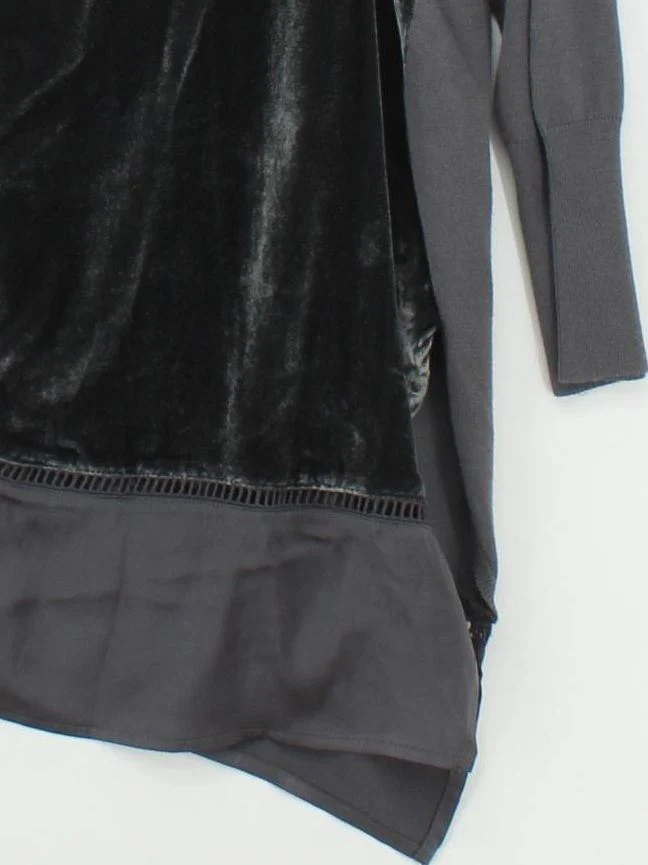 Mint Velvet Women's Top UK 18 Grey Viscose with Silk, Cotton, Elastane Tunic - Image 4