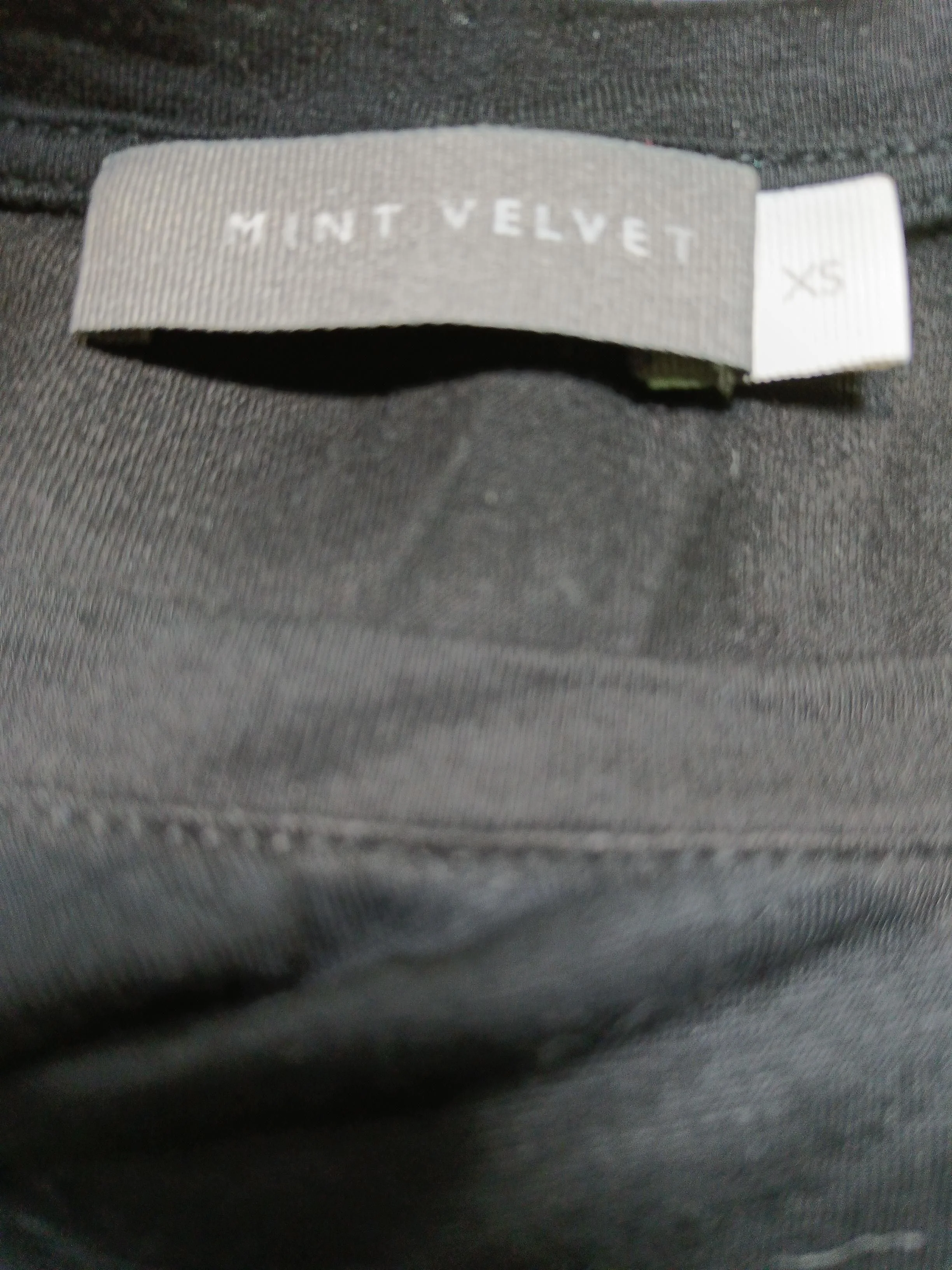 Mint Velvet Women's Top UK 6 Black 100% Viscose Short Sleeve Round Neck Basic - Image 5
