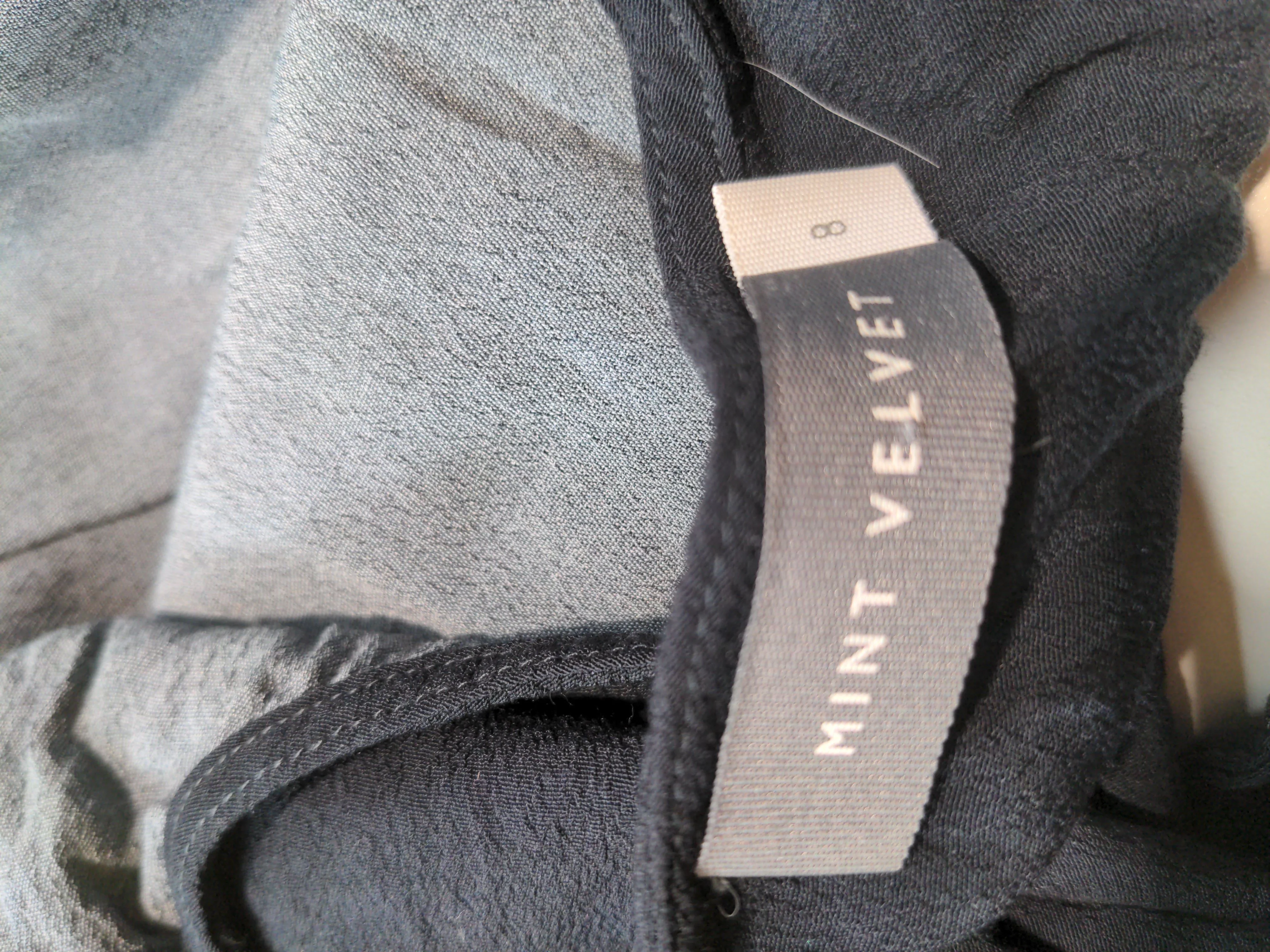 Mint Velvet Women's Top UK 8 Black 100% Other Basic - Image 6