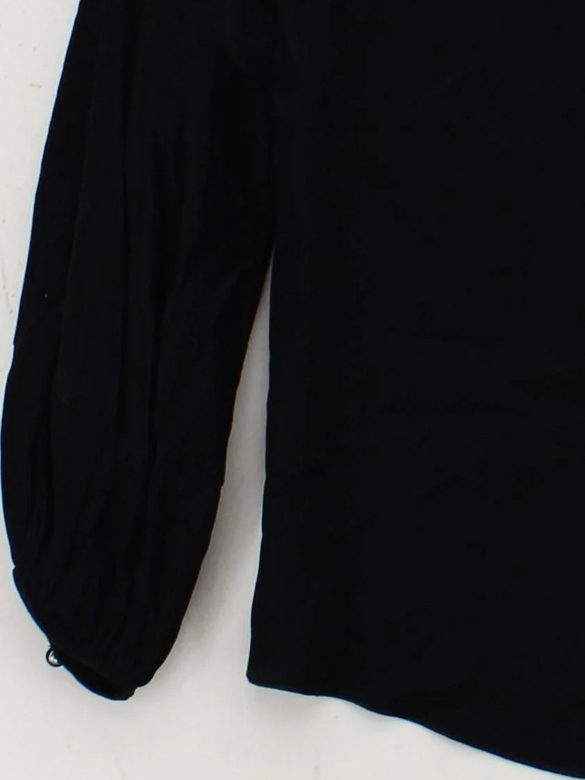 Mint Velvet Women's Top UK 8 Black 100% Viscose 3/4 Sleeve Square Neck Basic - Image 4