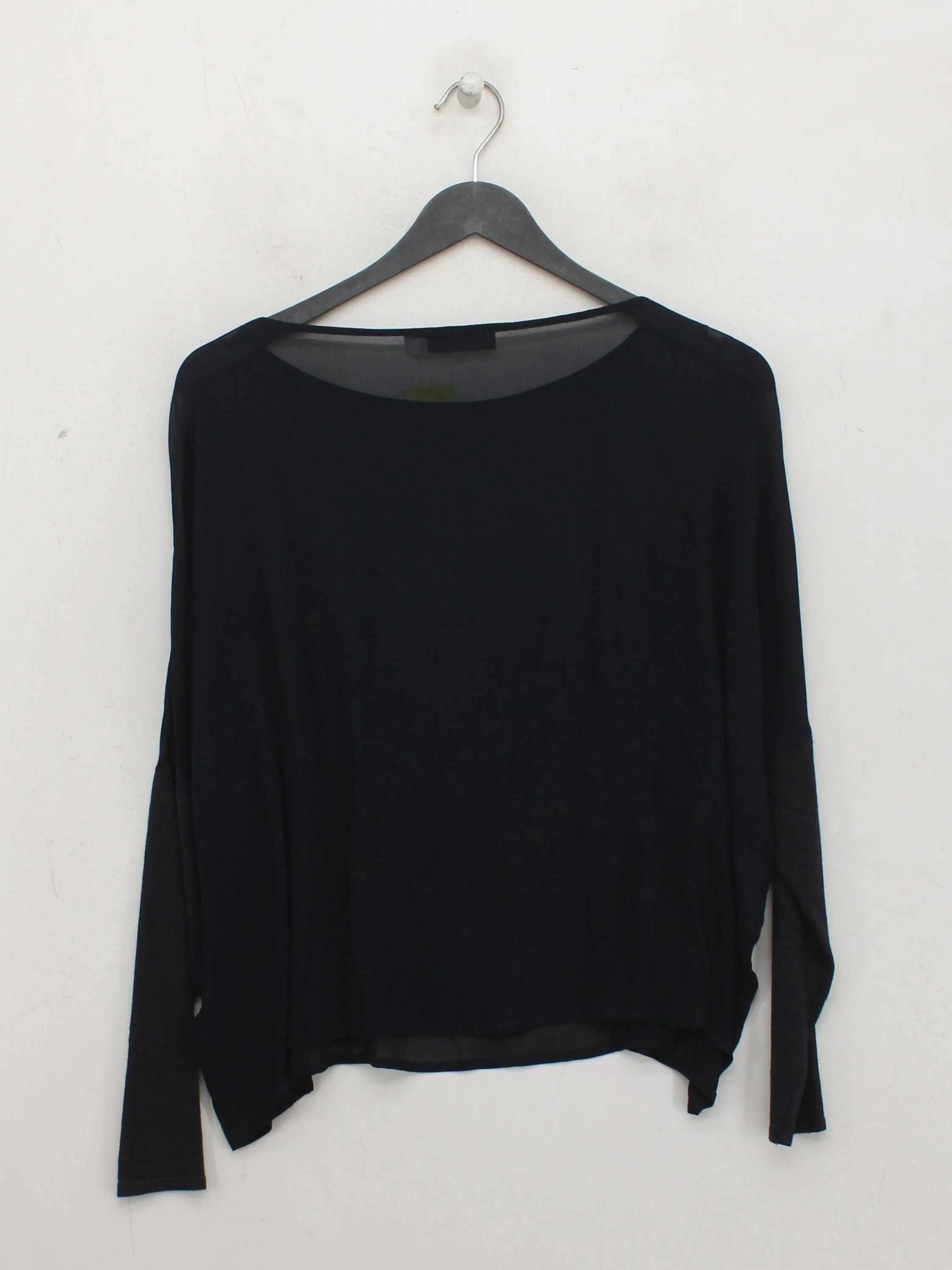 Mint Velvet Women's Top UK 8 Black Polyester with Viscose, Elastane Basic - Image 2