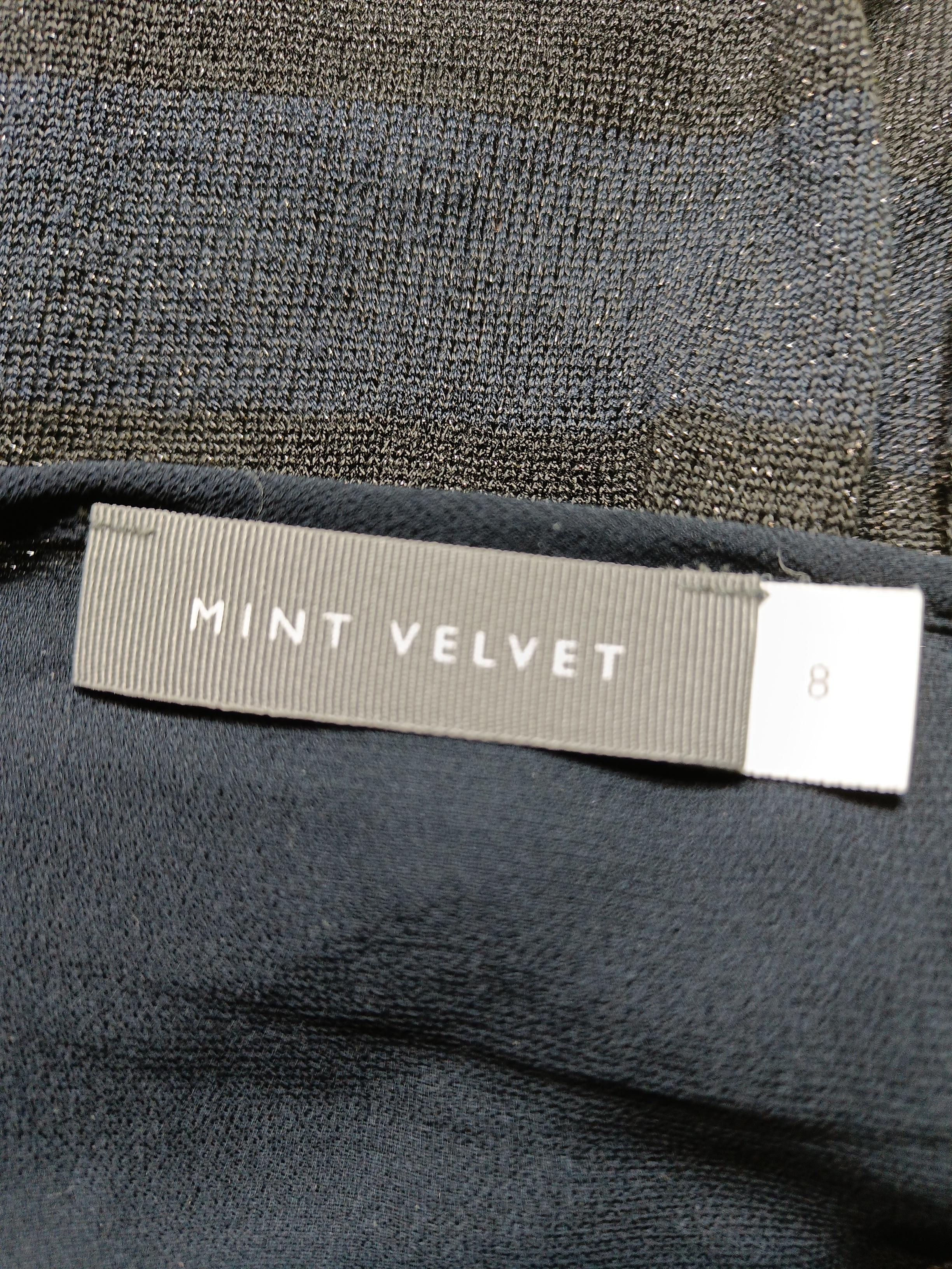 Mint Velvet Women's Top UK 8 Black Polyester with Viscose, Elastane Basic - Image 5