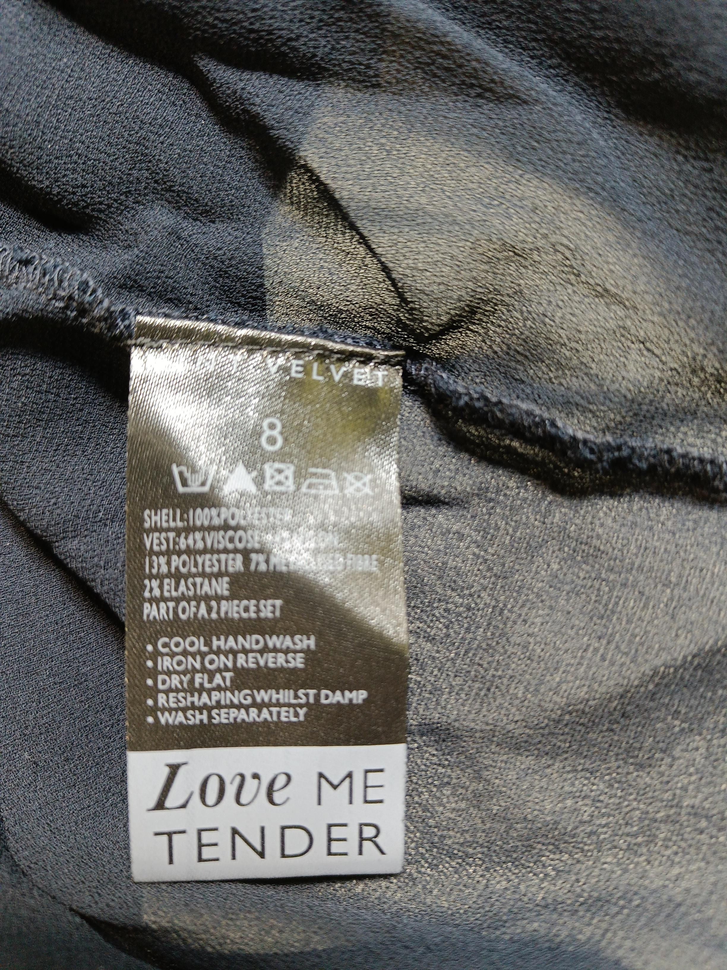 Mint Velvet Women's Top UK 8 Black Polyester with Viscose, Elastane Basic - Image 6