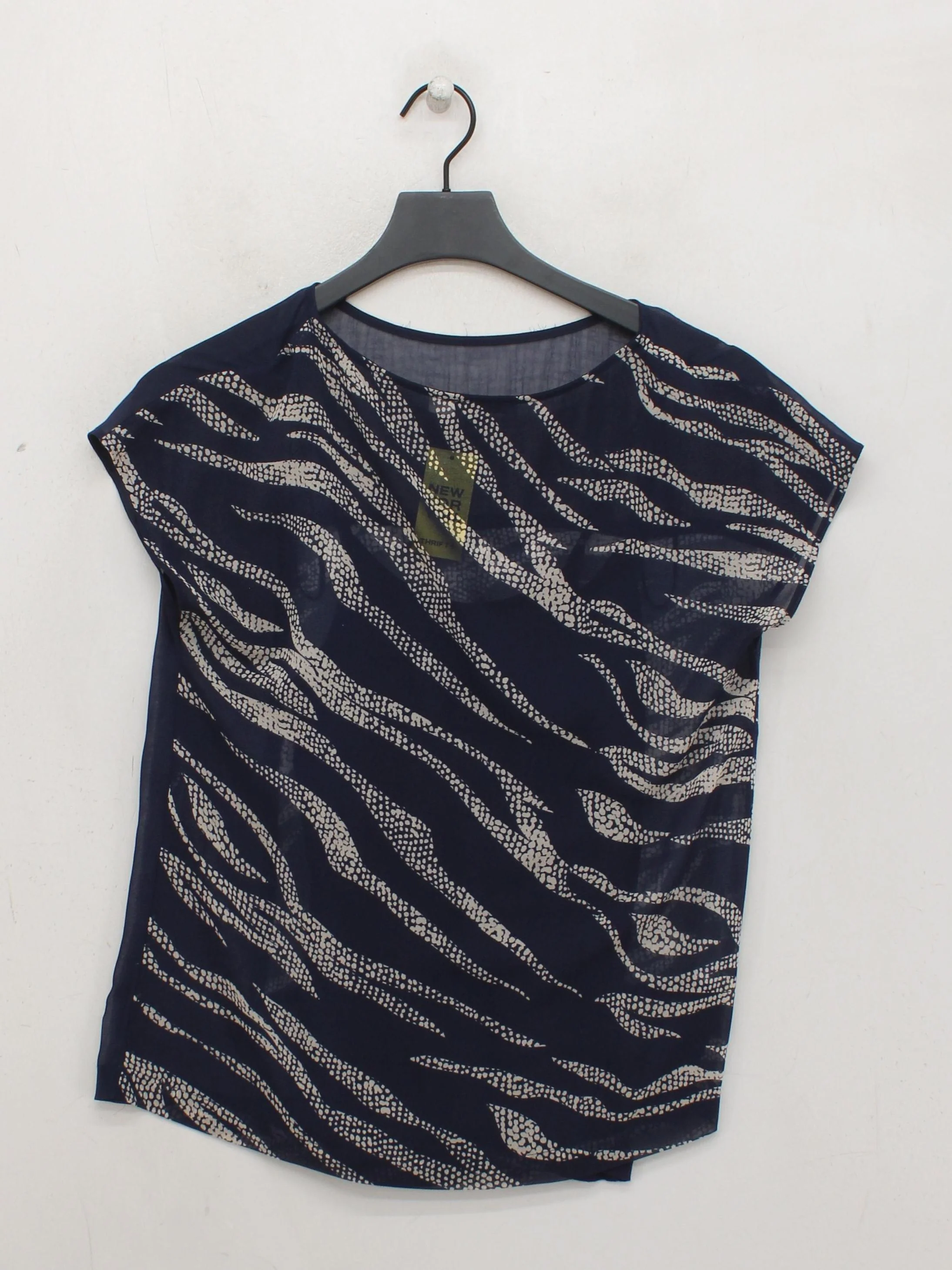 Mint Velvet Women's Top UK 8 Blue Polyester with Rayon Basic - Image 2