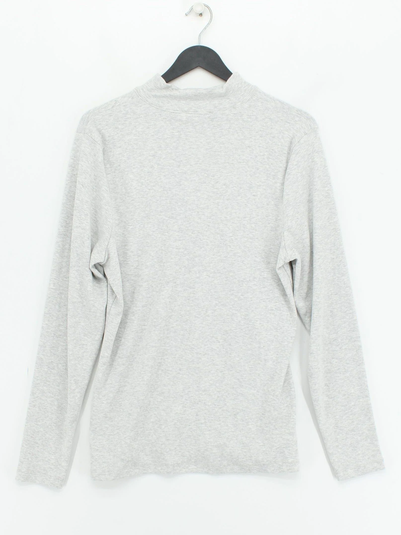 Mint Velvet Women's Top XL Grey Cotton with Polyester, Elastane Jersey - Image 2