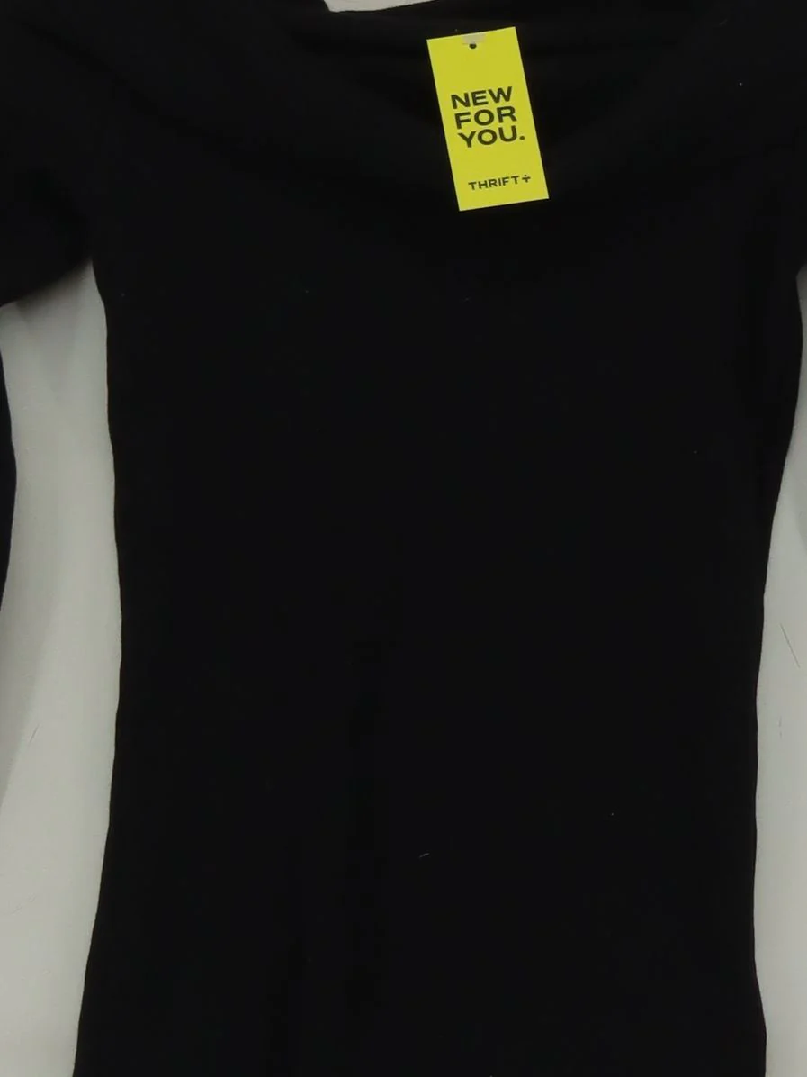 Mint Velvet Women's Top XS Black Cotton with Elastane Basic - Image 3