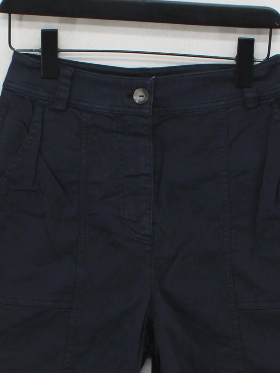 Mint Velvet Women's Trousers S Blue Cotton with Elastane Tapered Chino - Image 3