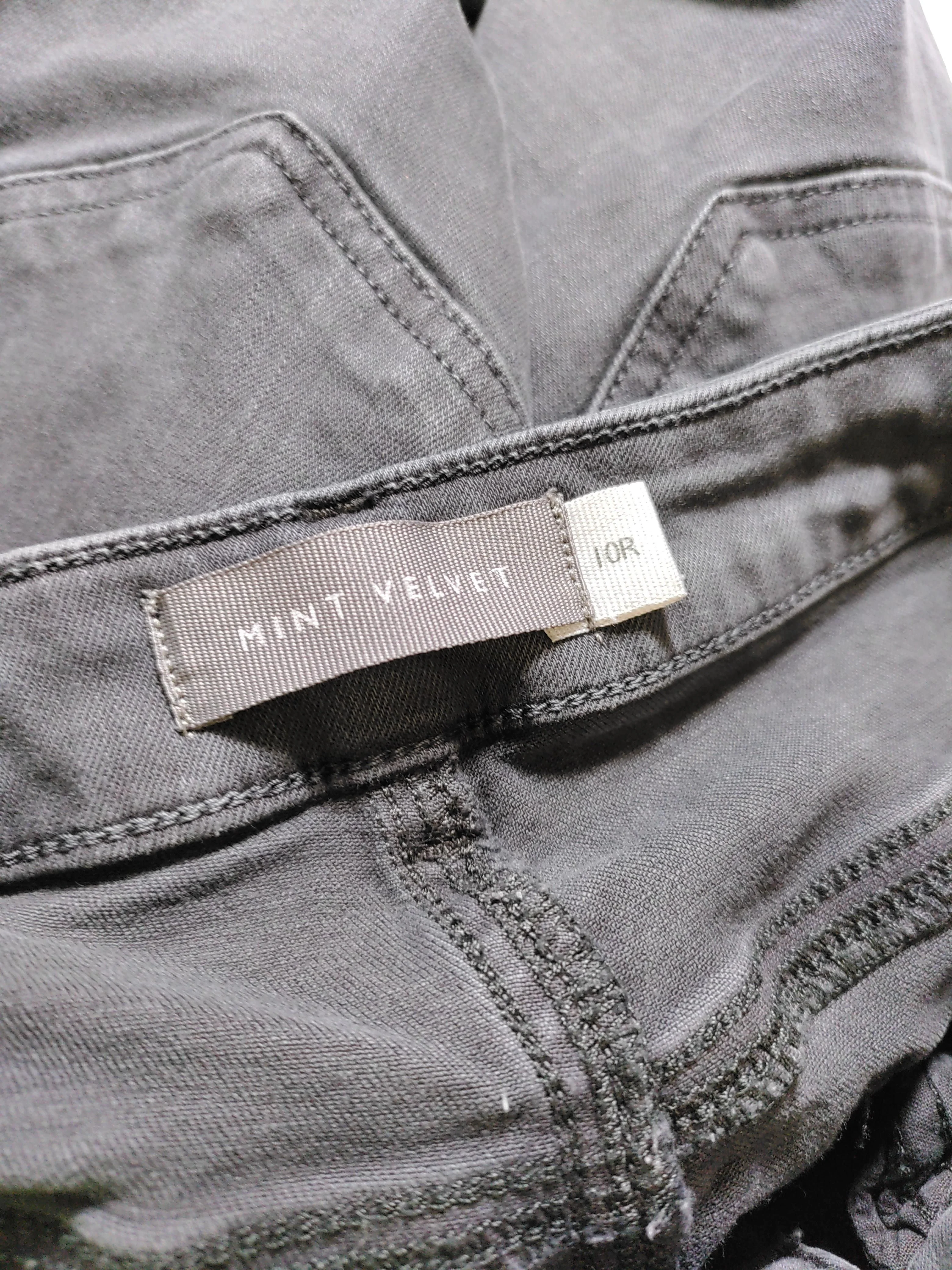 Mint Velvet Women's Trousers UK 10 Grey Cotton with Polyester, Elastane Cargo - Image 5