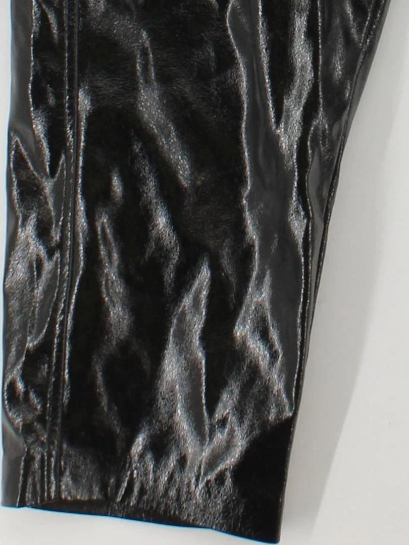 Mint Velvet Women's Trousers UK 12 Black 100% Polyester Tapered Cropped - Image 4
