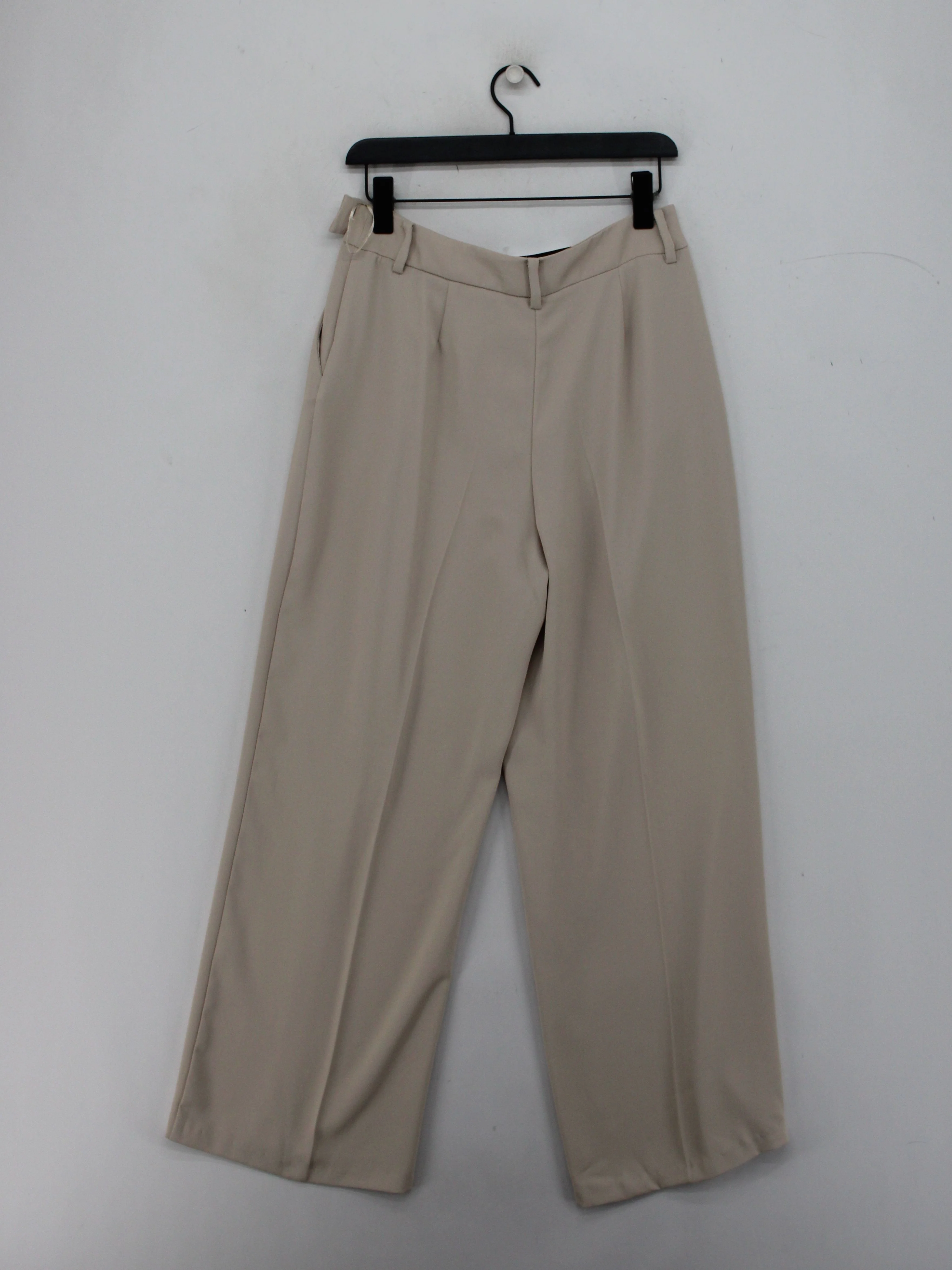 Mint Velvet Women's Trousers UK 12 Cream 100% Polyester Wide-Leg Chino - Image 2