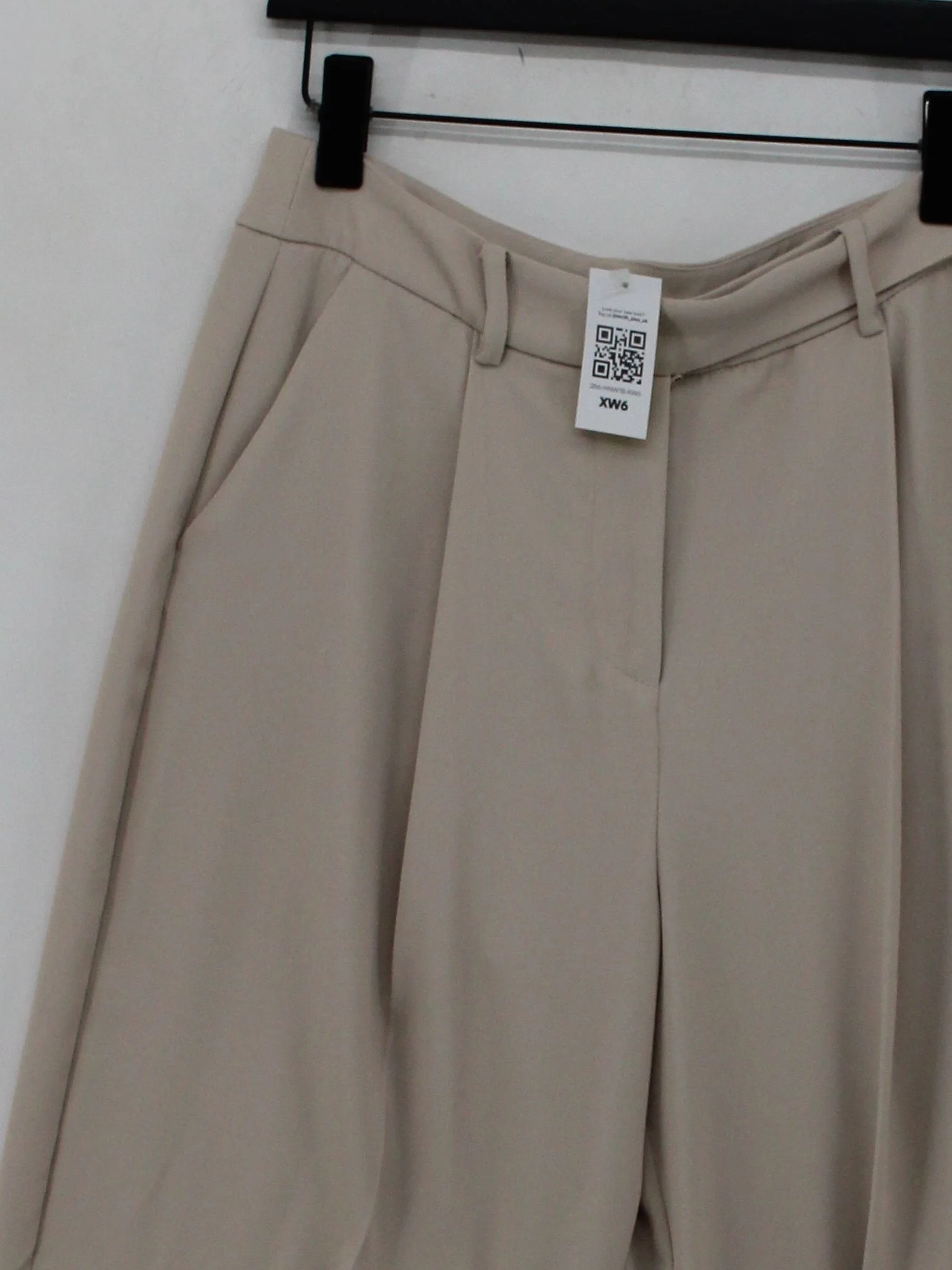 Mint Velvet Women's Trousers UK 12 Cream 100% Polyester Wide-Leg Chino - Image 3