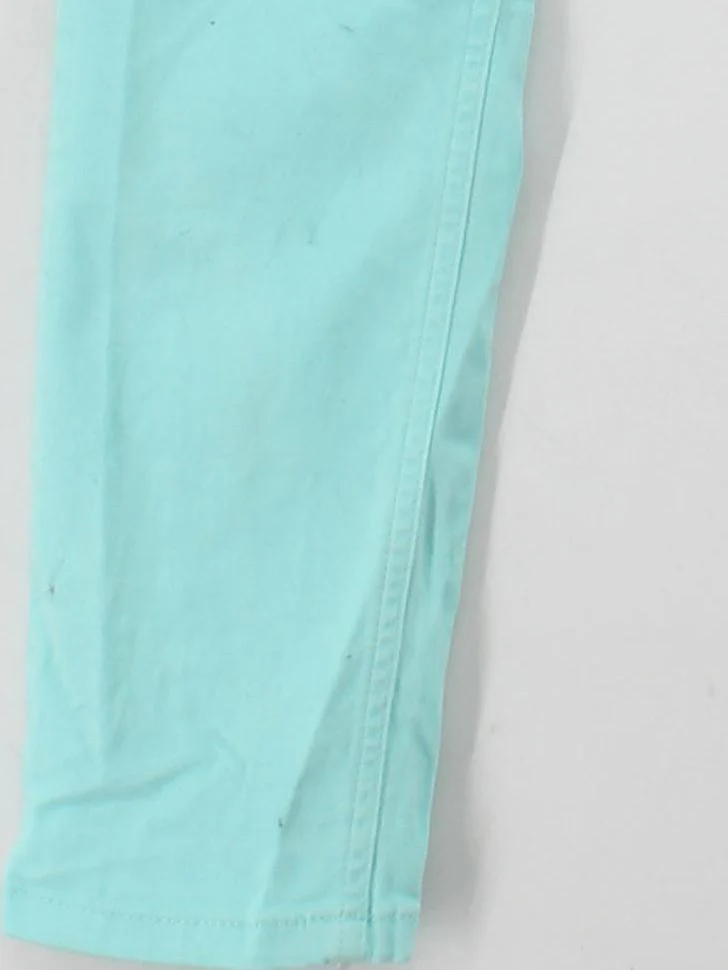Mint Velvet Women's Trousers UK 12 Green Cotton with Elastane Skinny Cropped - Image 4