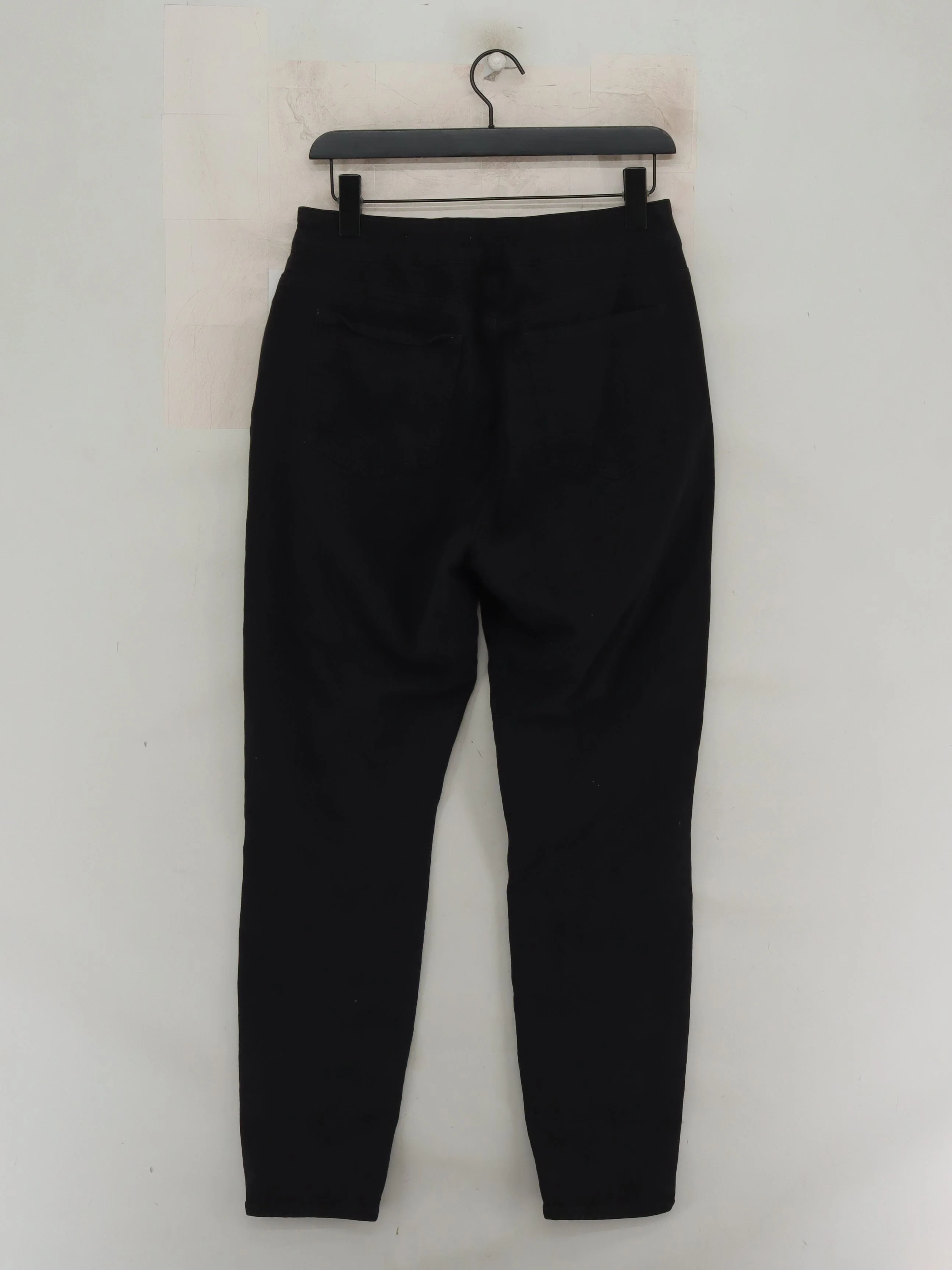 Mint Velvet Women's Trousers UK 16 Black Cotton with Elastane Skinny Chino - Image 2