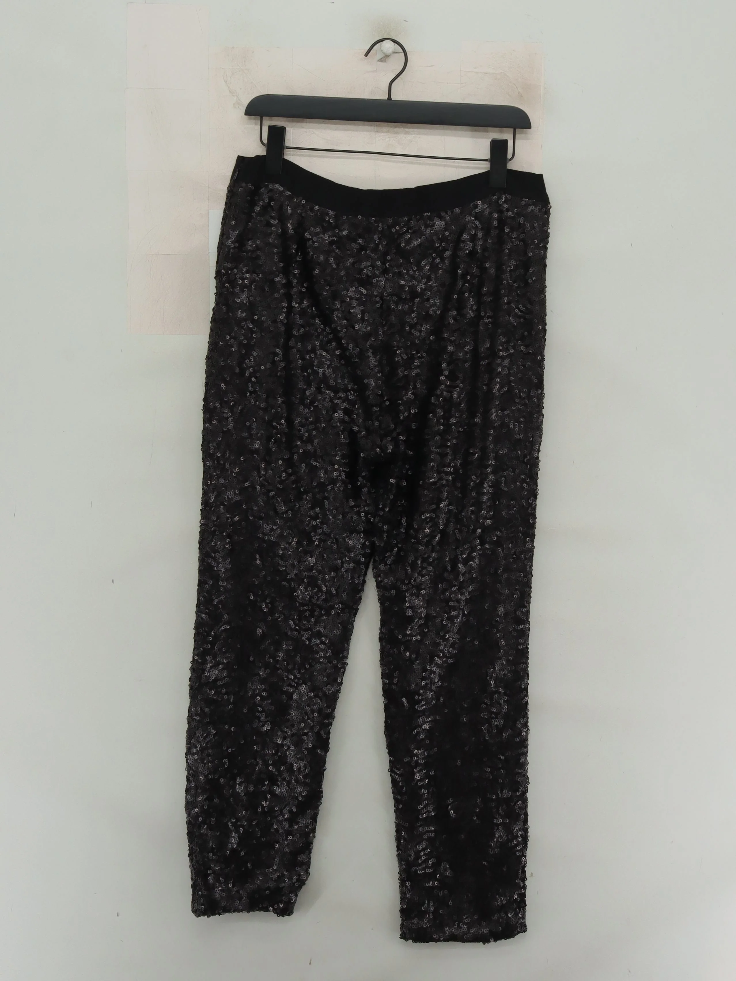 Mint Velvet Women's Trousers UK 16 Black Nylon with Viscose Tapered Chino - Image 2