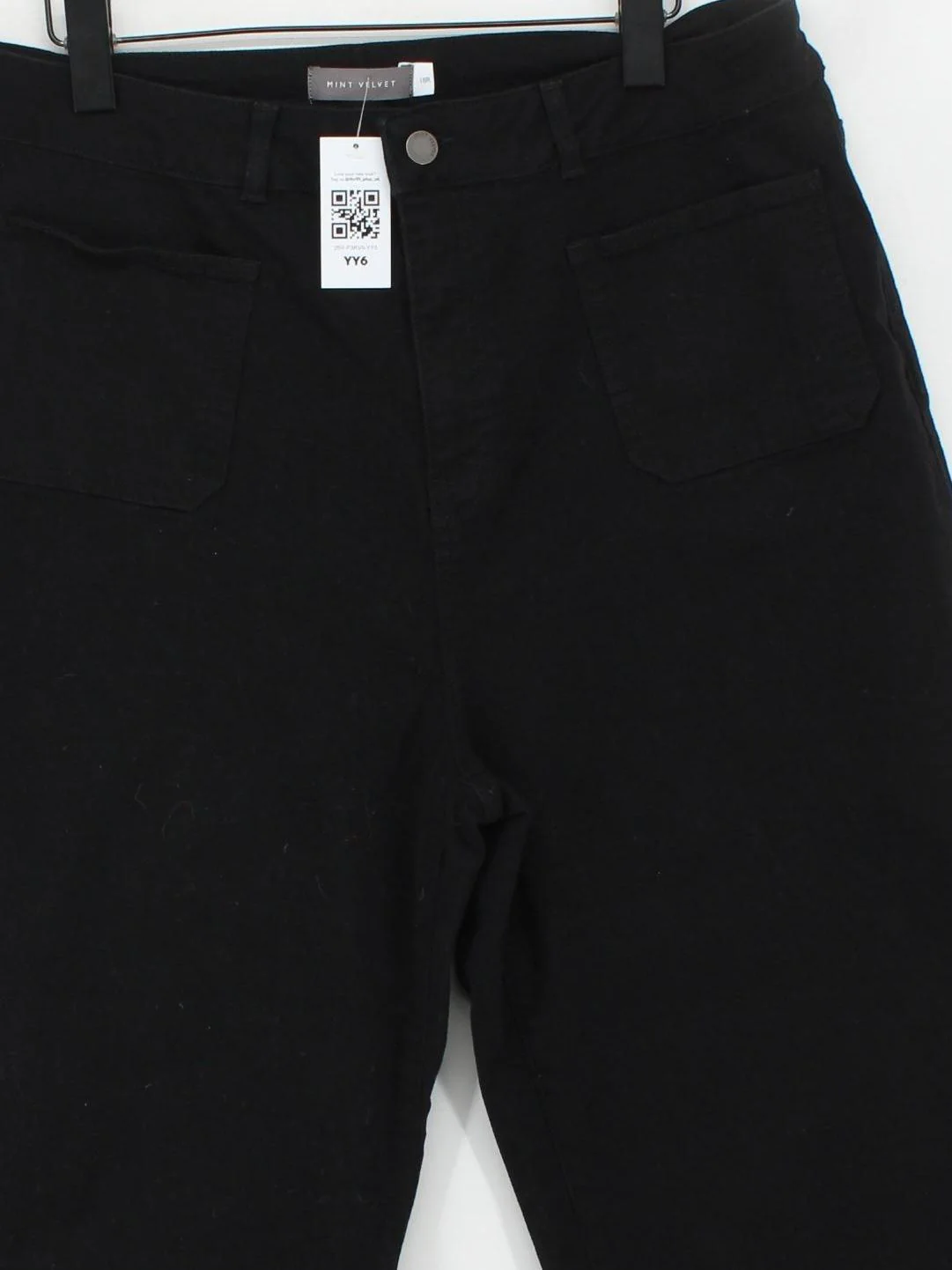 Mint Velvet Women's Trousers UK 18 Black Cotton - Image 3