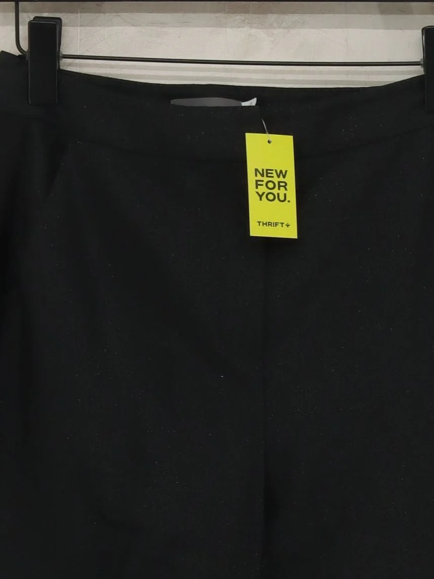 Mint Velvet Women's Trousers UK 8 Black 100% Other Straight Chino - Image 3