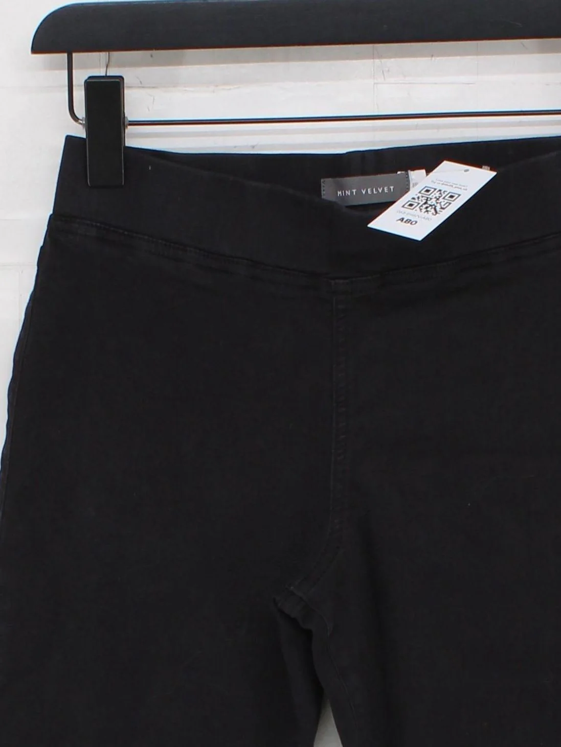 Mint Velvet Women's Trousers UK 8 Black Cotton with Elastane Skinny Chino - Image 3
