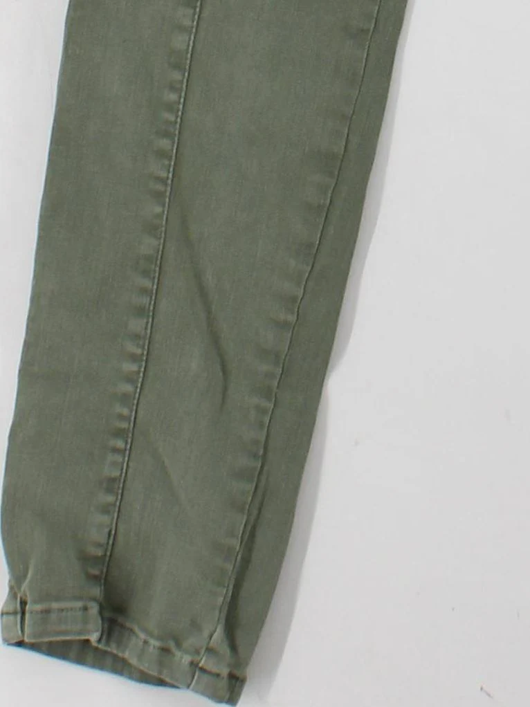 Mint Velvet Women's Trousers UK 8 Green Cotton with Elastane Tapered Cargo - Image 4