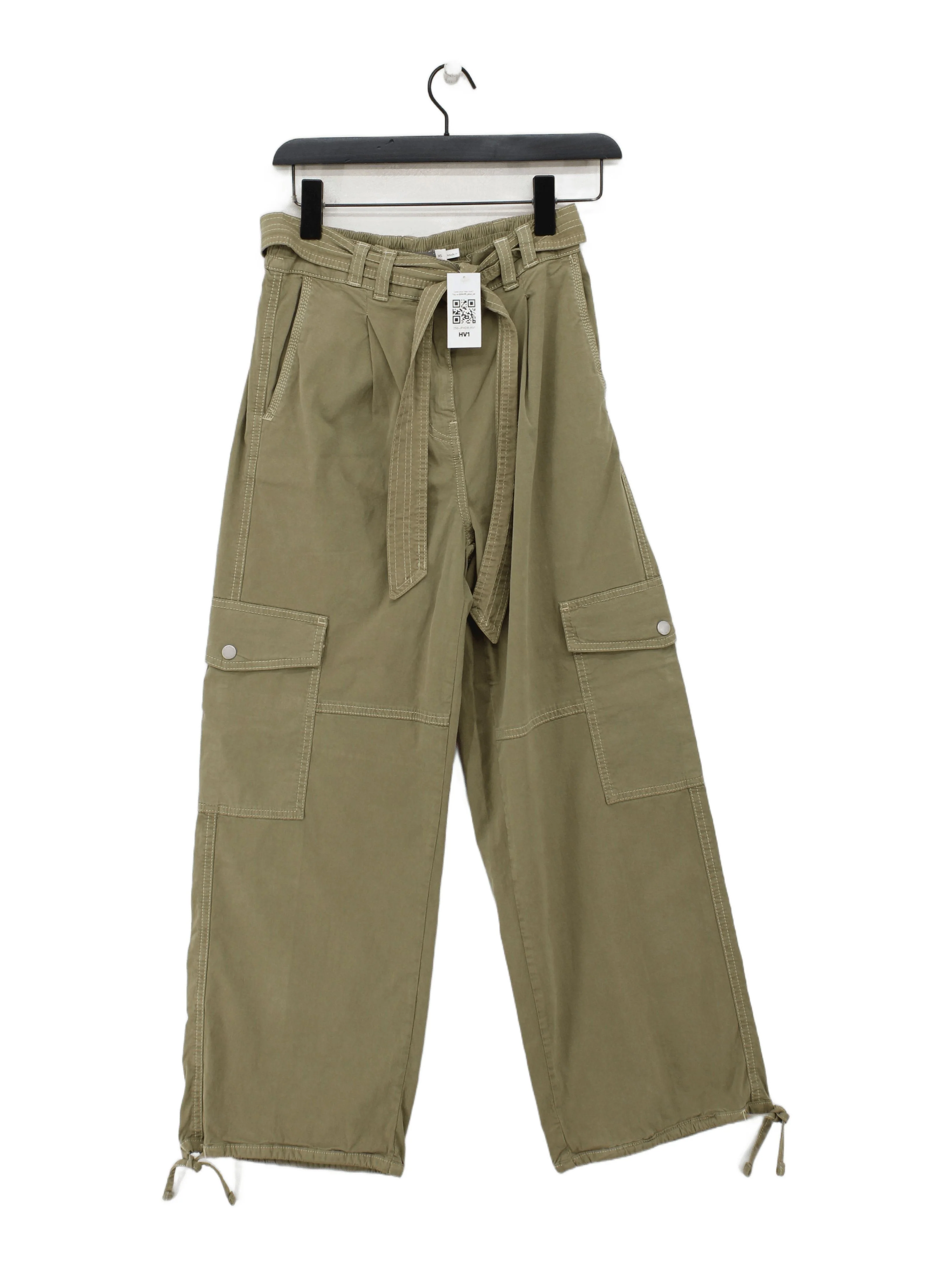 Mint Velvet Women's Trousers XS Green Lyocell Modal with Cotton, Elastane Cargo