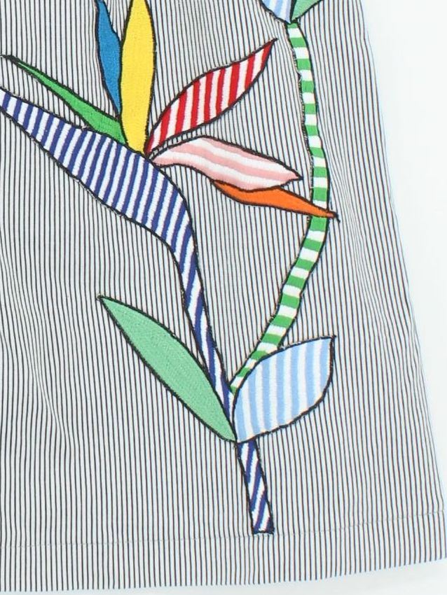 Mira Mikati Women's Midi Skirt S White Striped 100% Other Midi A-Line - Image 4