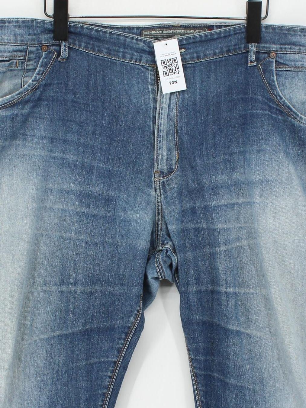 Mish Mash Men's Jeans XXXL Blue Cotton with Elastane Straight - Image 3