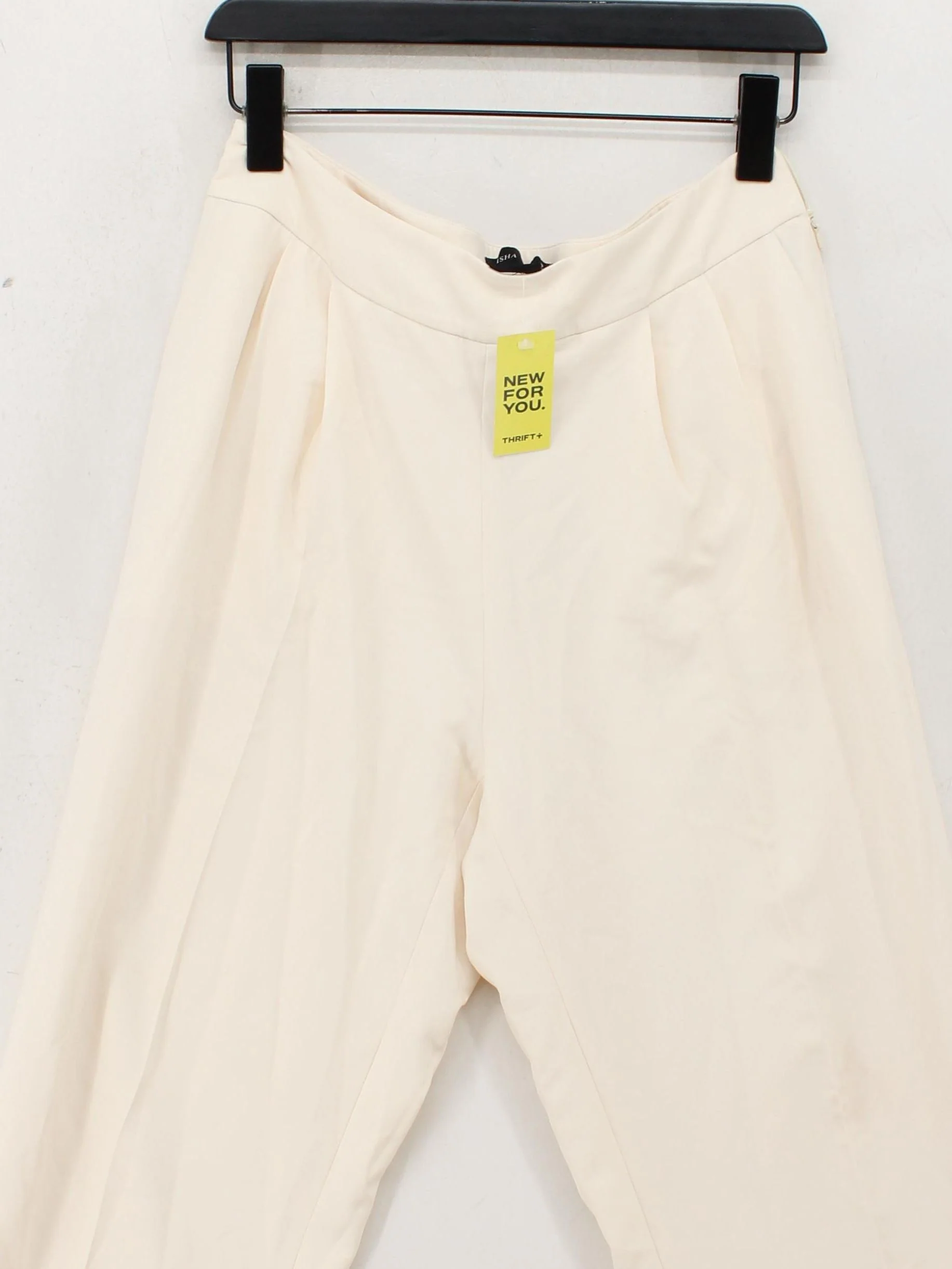 Misha Nonoo Women's Trousers UK 10 Cream 100% Other Wide-Leg Chino - Image 3
