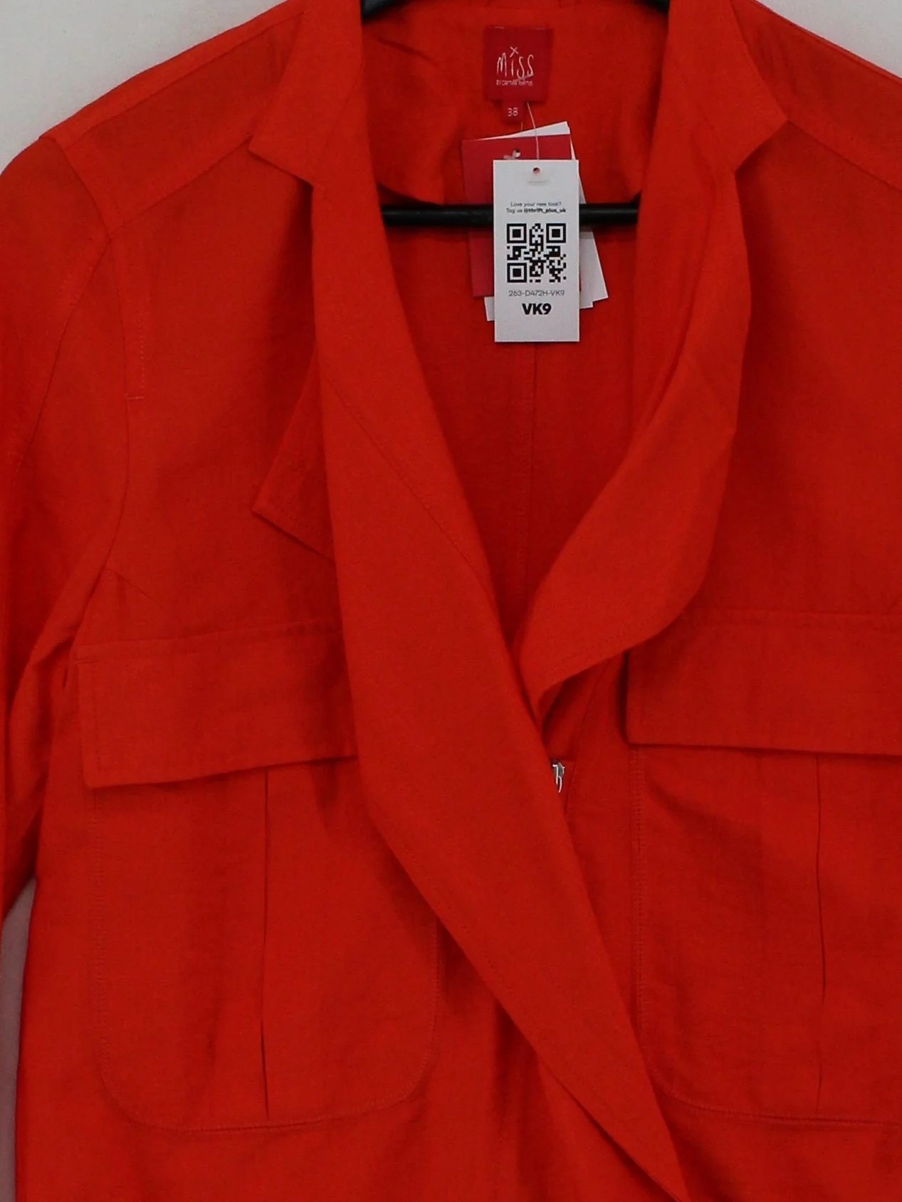 Miss by Captain Tortue Bomber Jacket jacket orange - Image 3