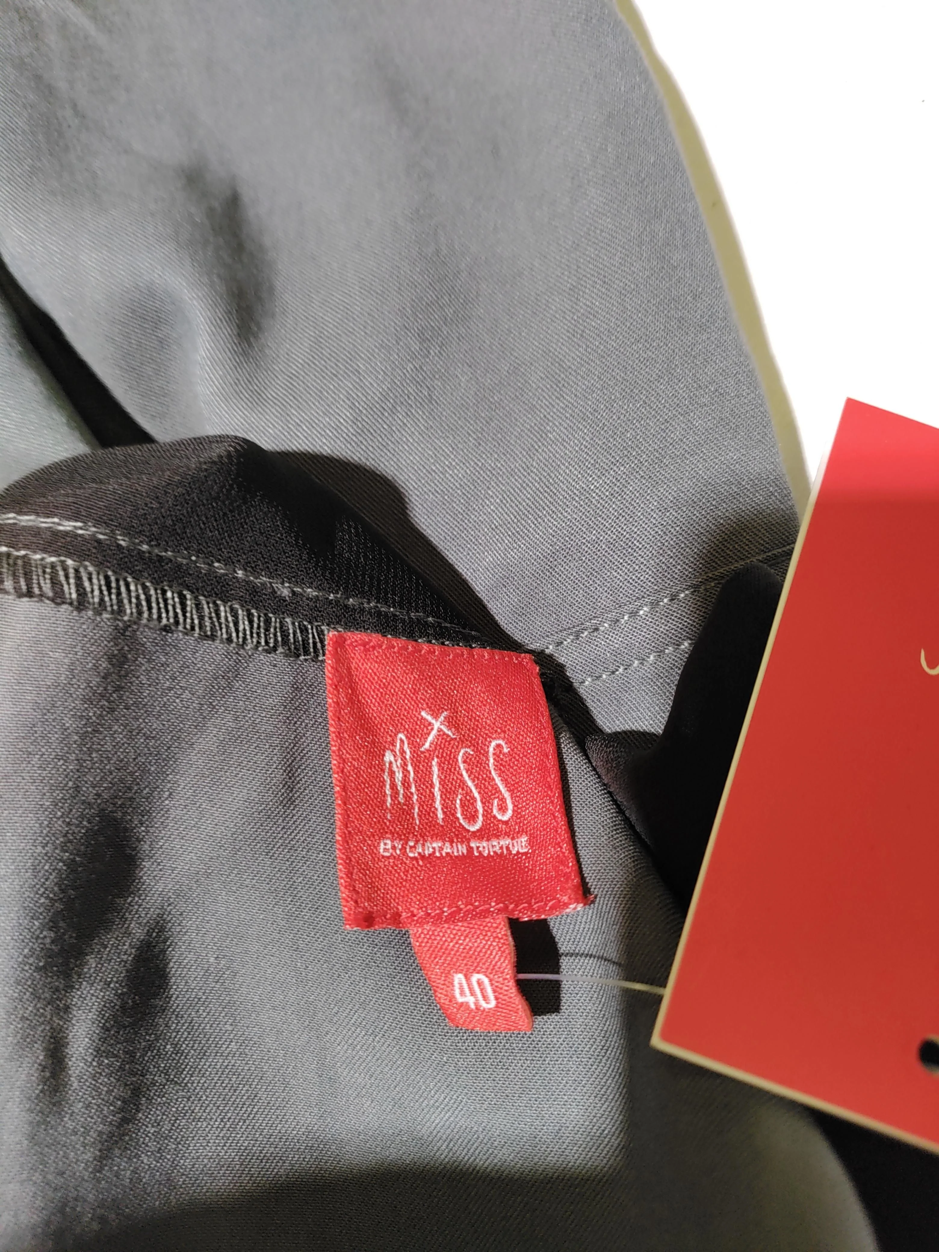 Miss by Captain Tortue Shirt Midi Dress in Grey - Image 5